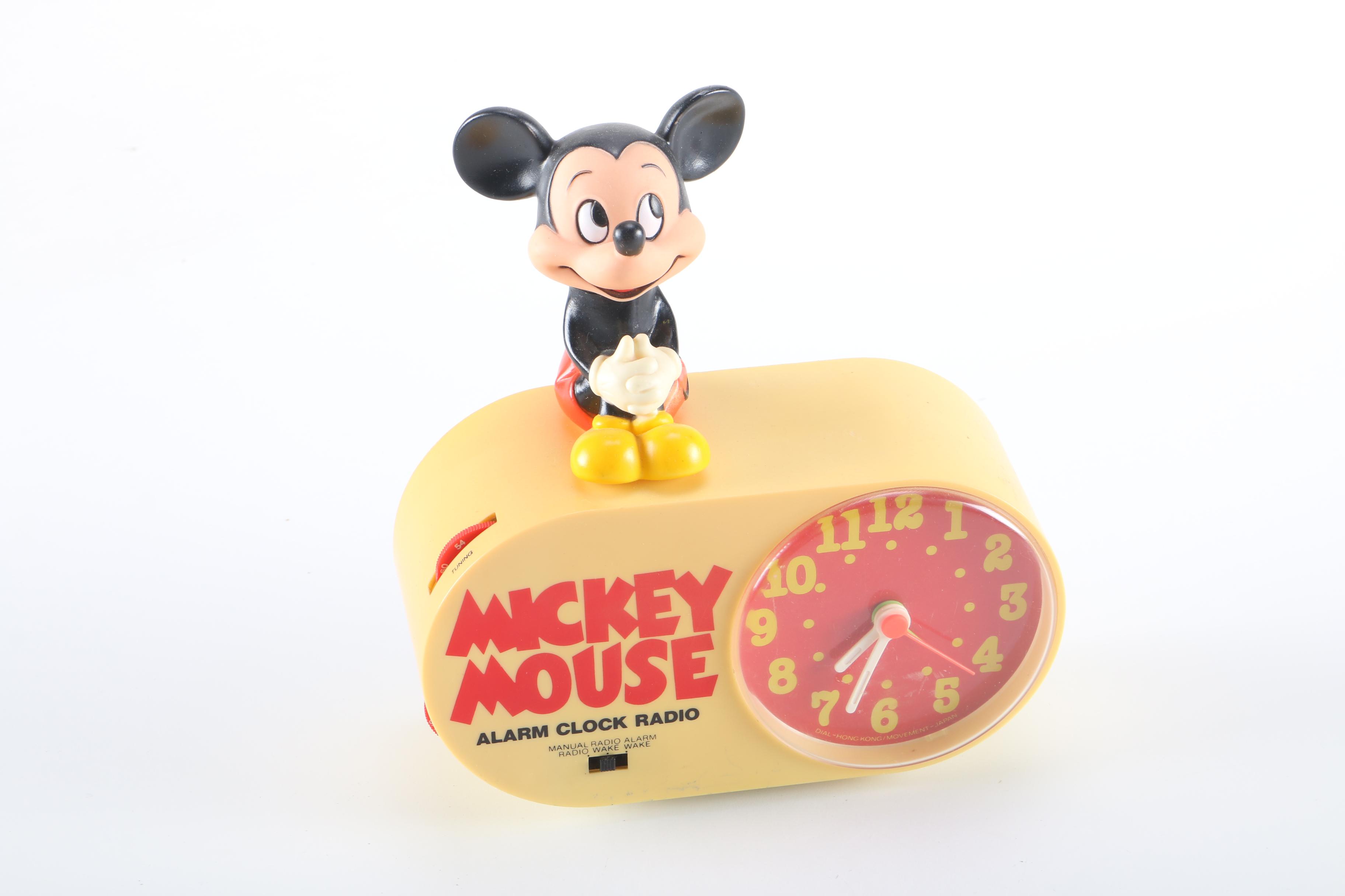 1950s and 1970s Mickey Mouse Clocks