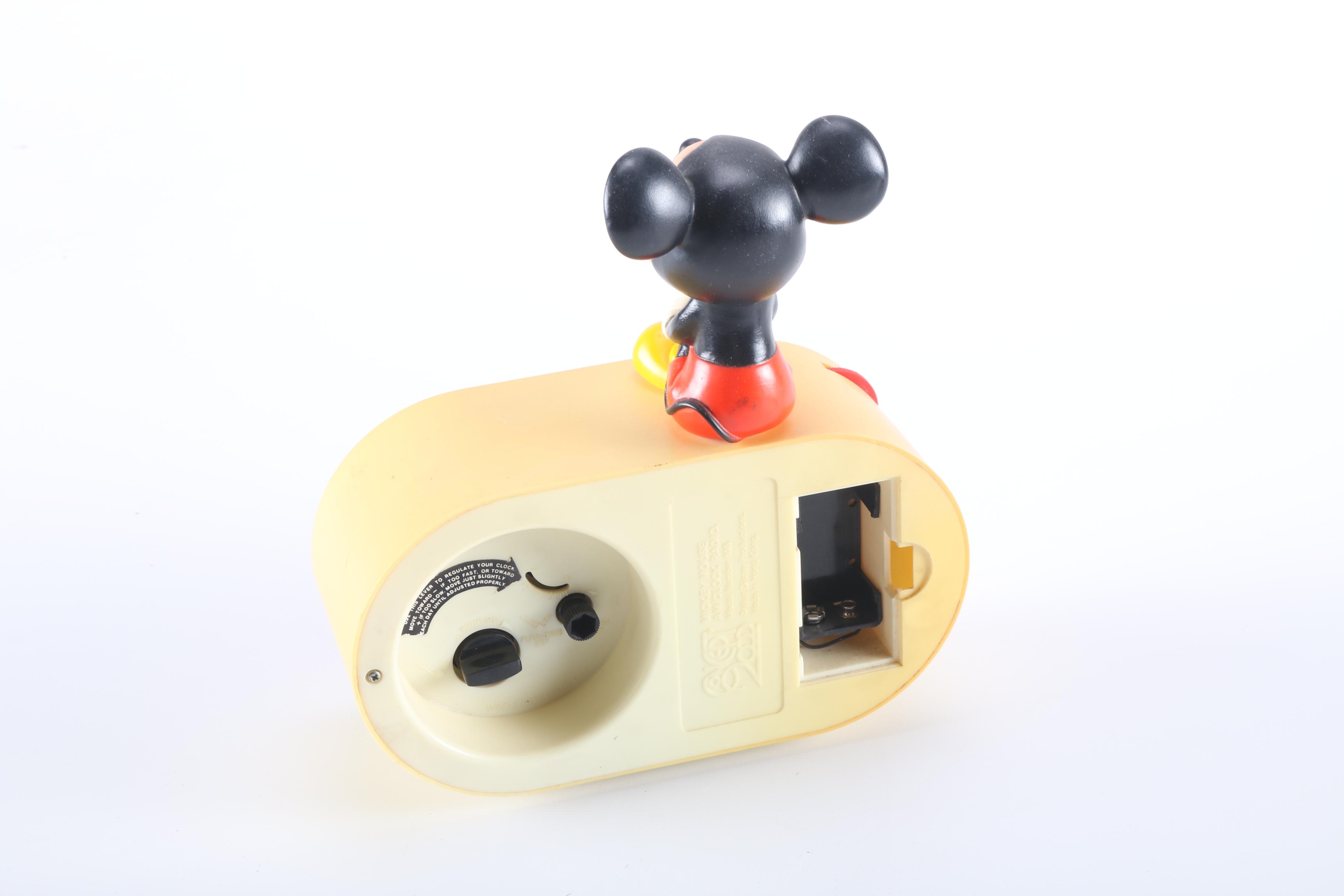 1950s and 1970s Mickey Mouse Clocks