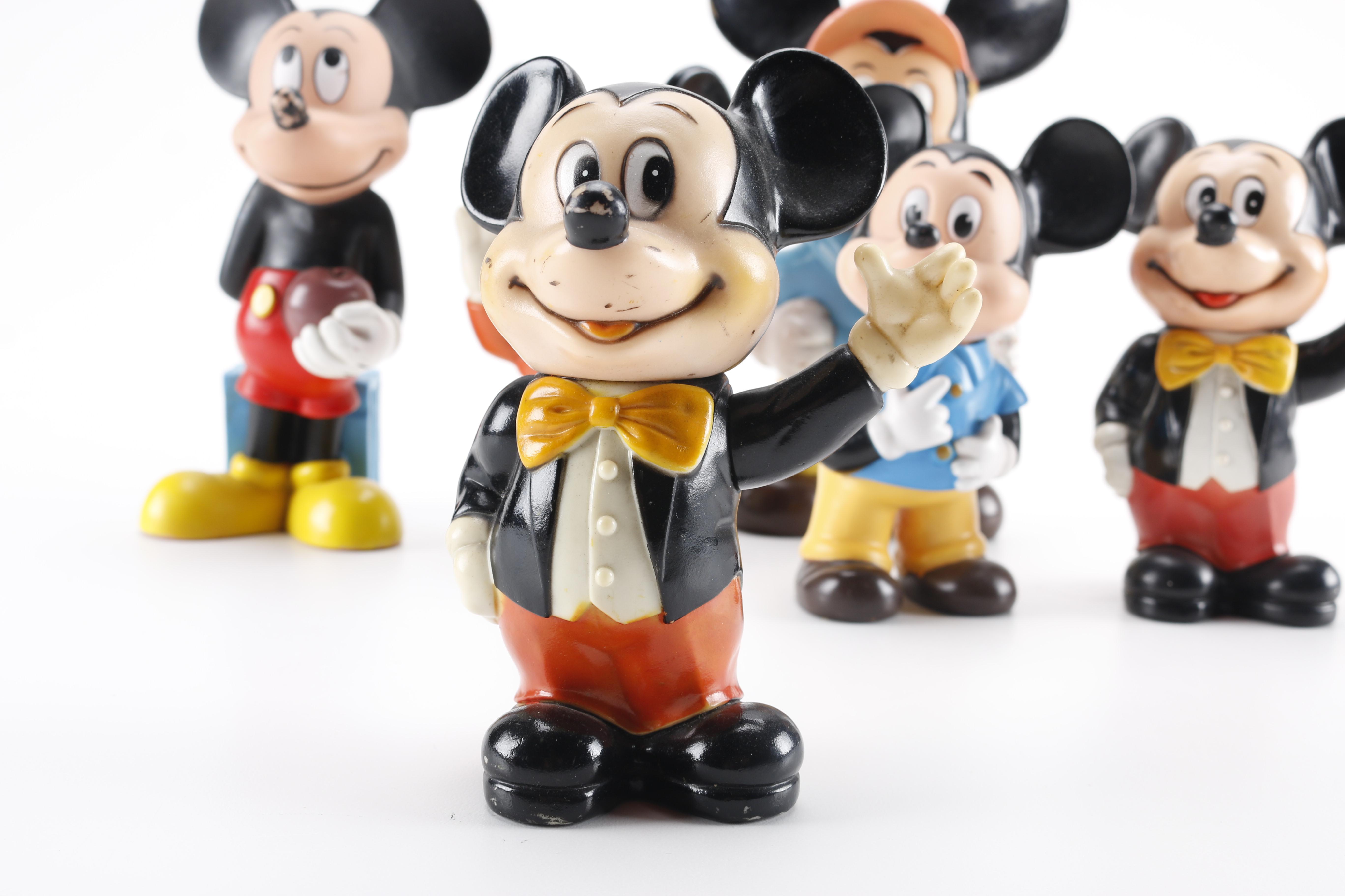 Seven Mickey Mouse Figures