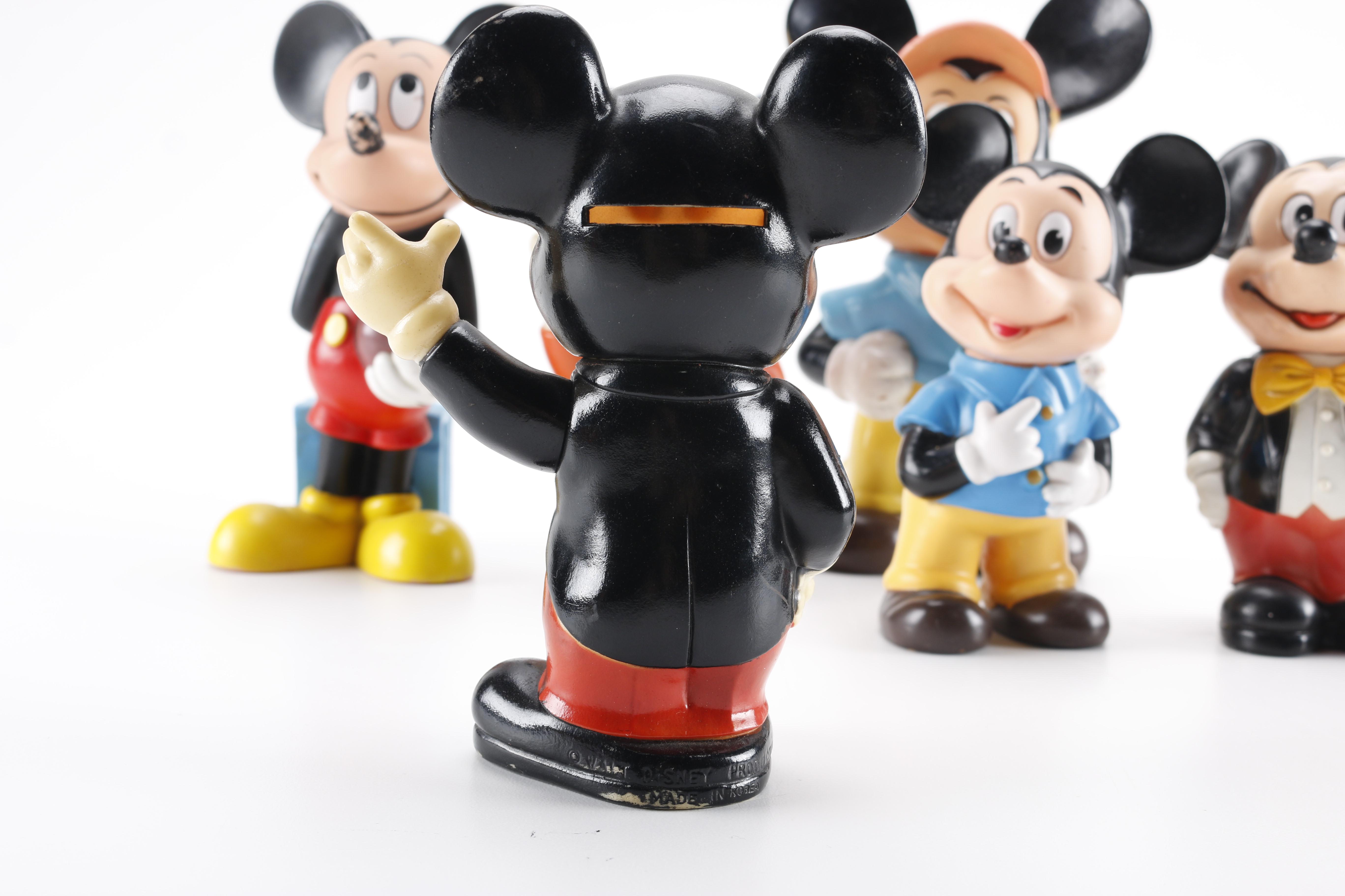 Seven Mickey Mouse Figures
