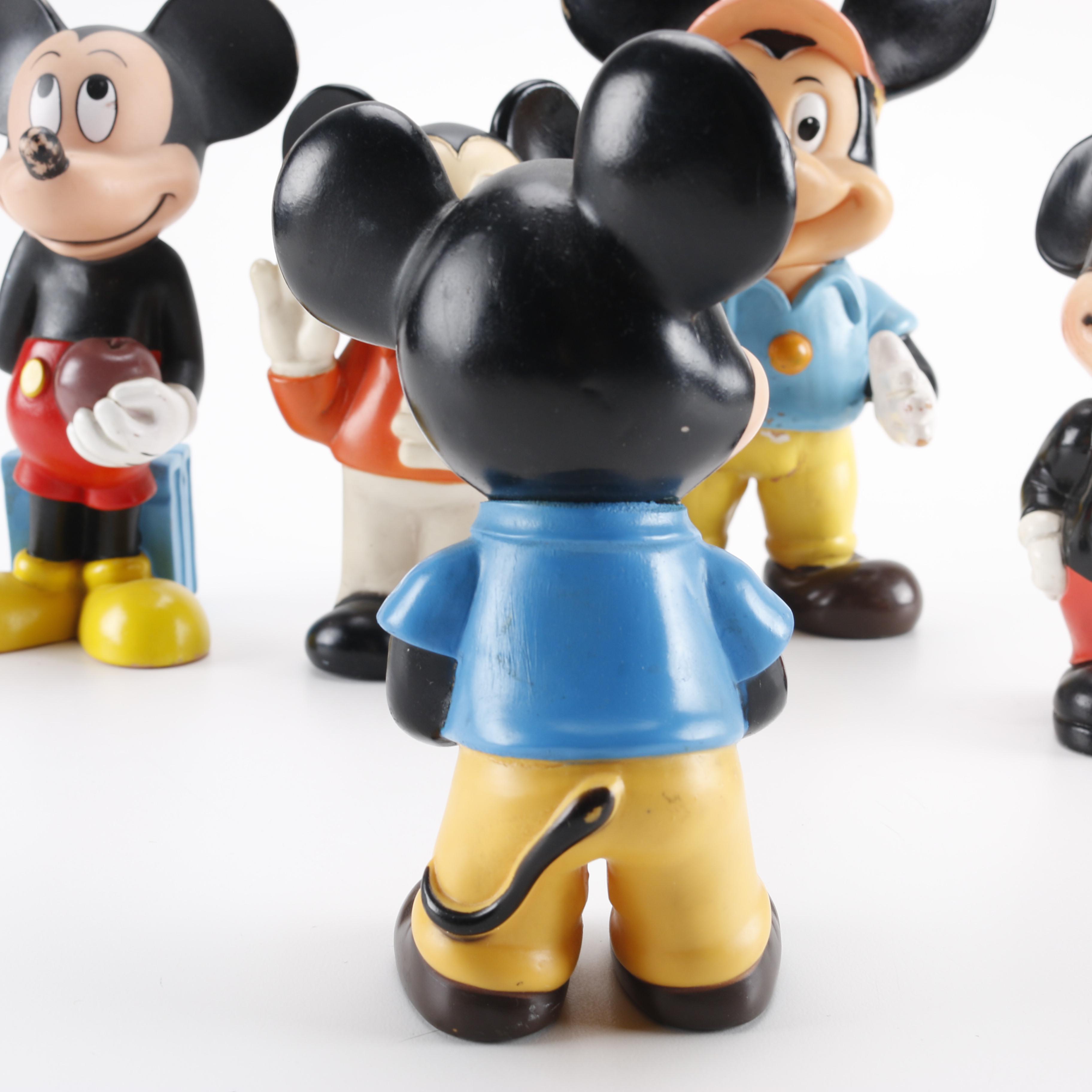 Seven Mickey Mouse Figures