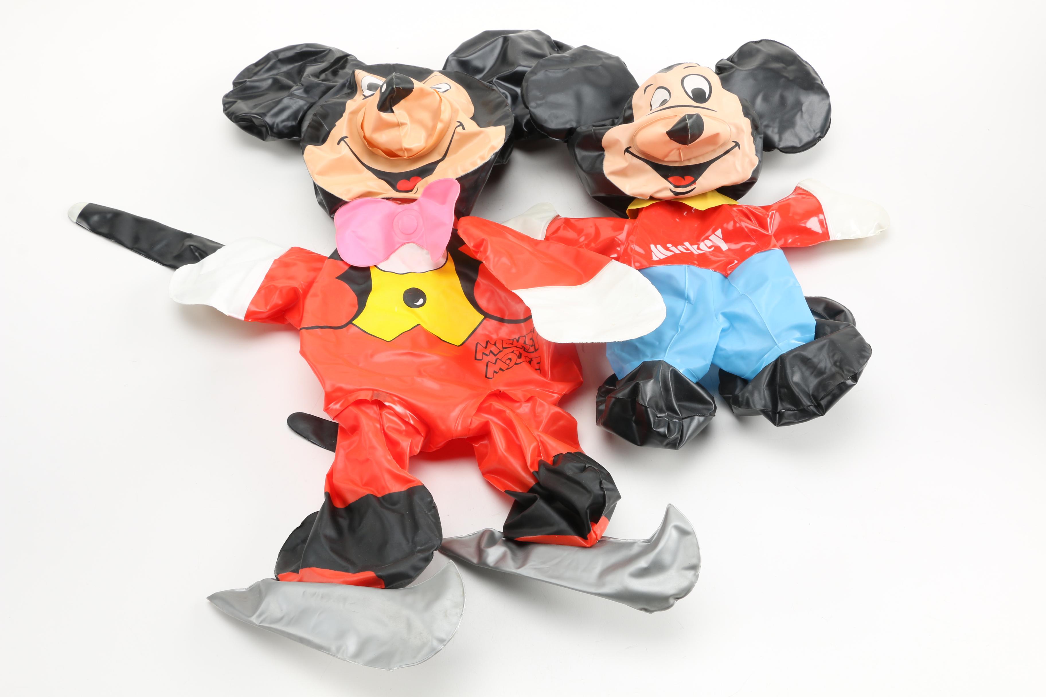 Vintage Mickey Mouse Playhouse, Roller Skates, and Toys