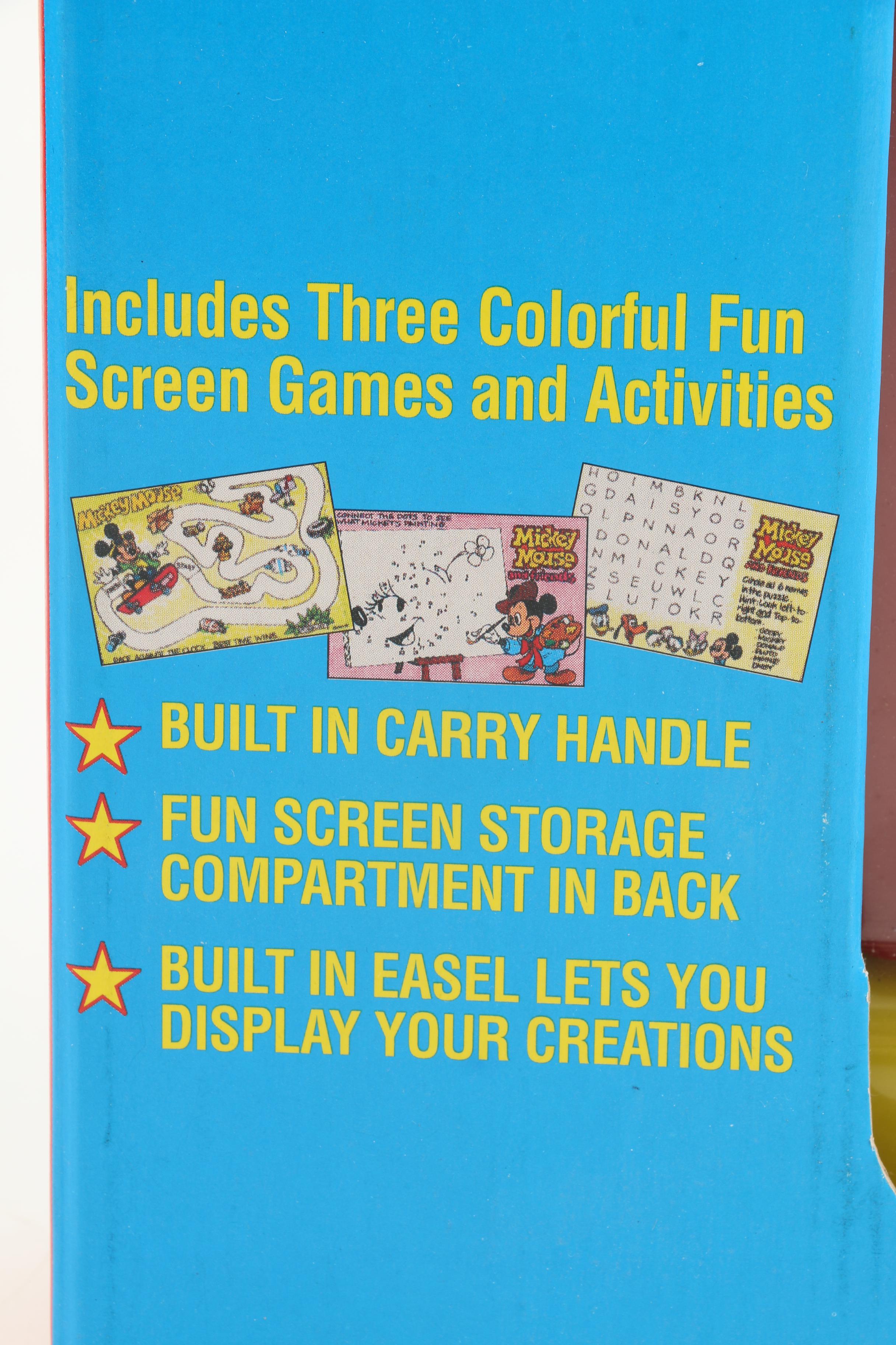 Vintage Mickey Mouse Playhouse, Roller Skates, and Toys