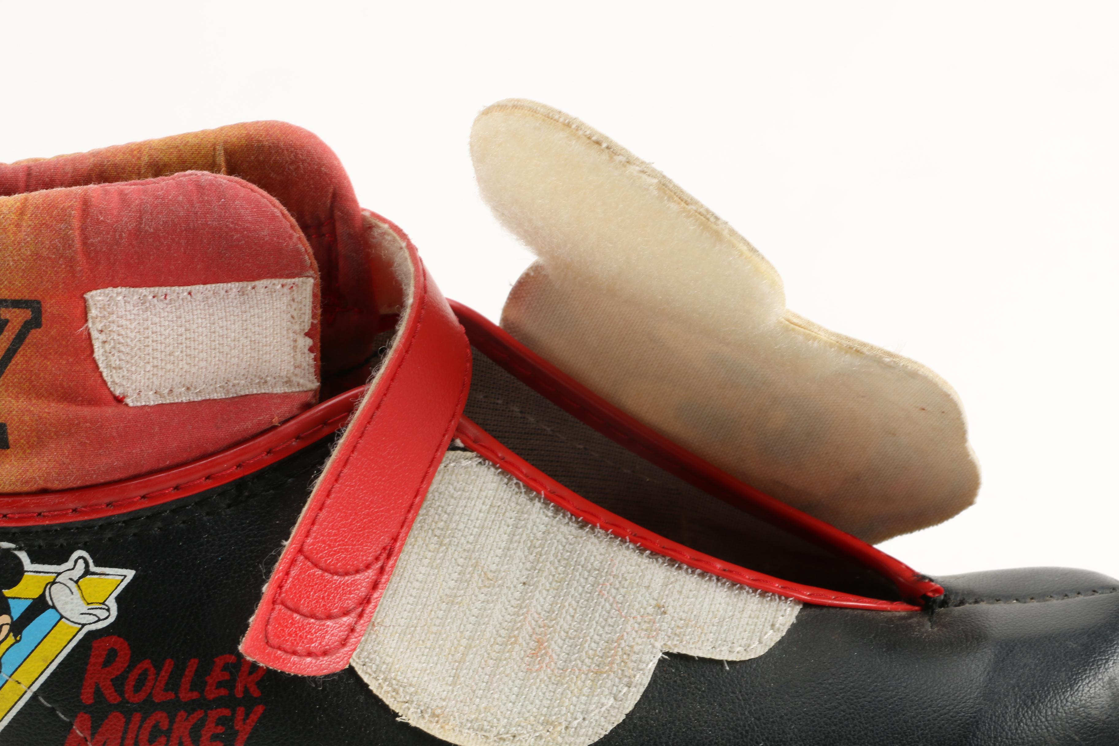 Vintage Mickey Mouse Playhouse, Roller Skates, and Toys