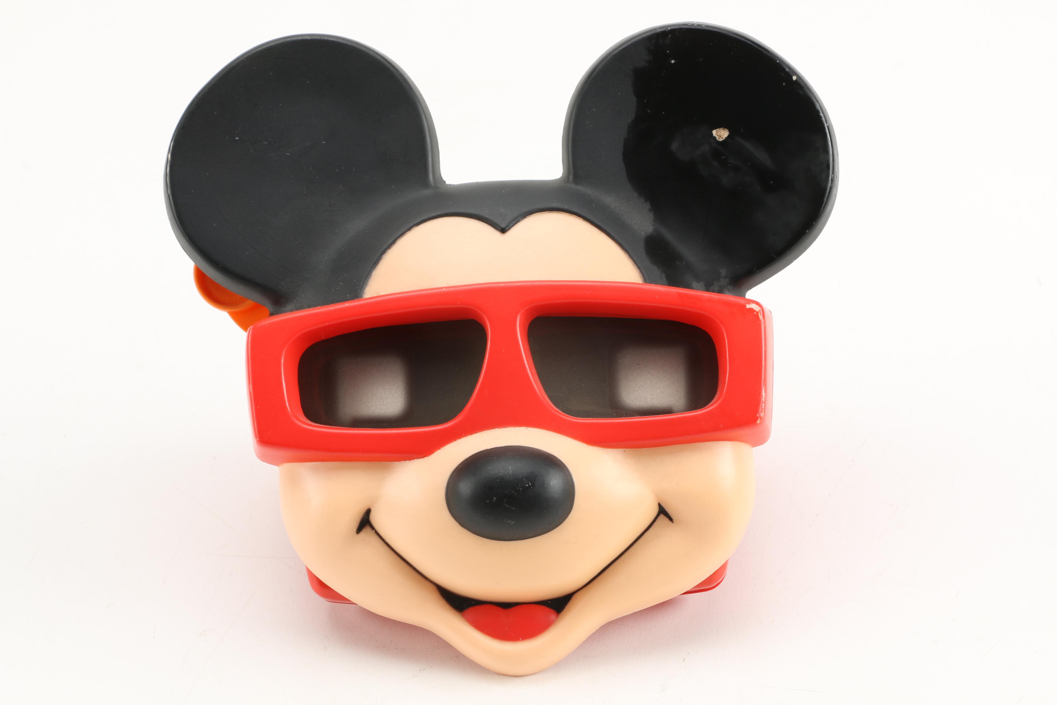 Vintage Mickey Mouse Playhouse, Roller Skates, and Toys