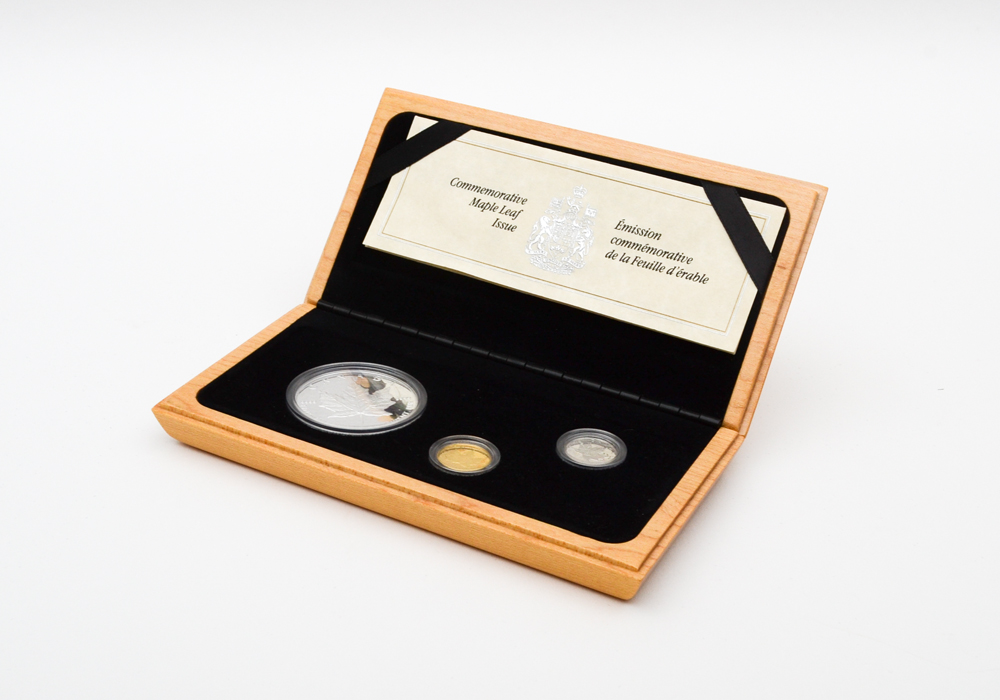1989 Royal Canadian Mint "Commemorative Maple Leaf Issue" Proof Set