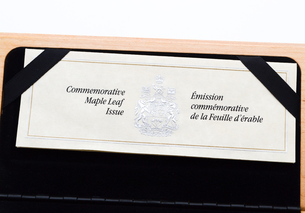 1989 Royal Canadian Mint "Commemorative Maple Leaf Issue" Proof Set