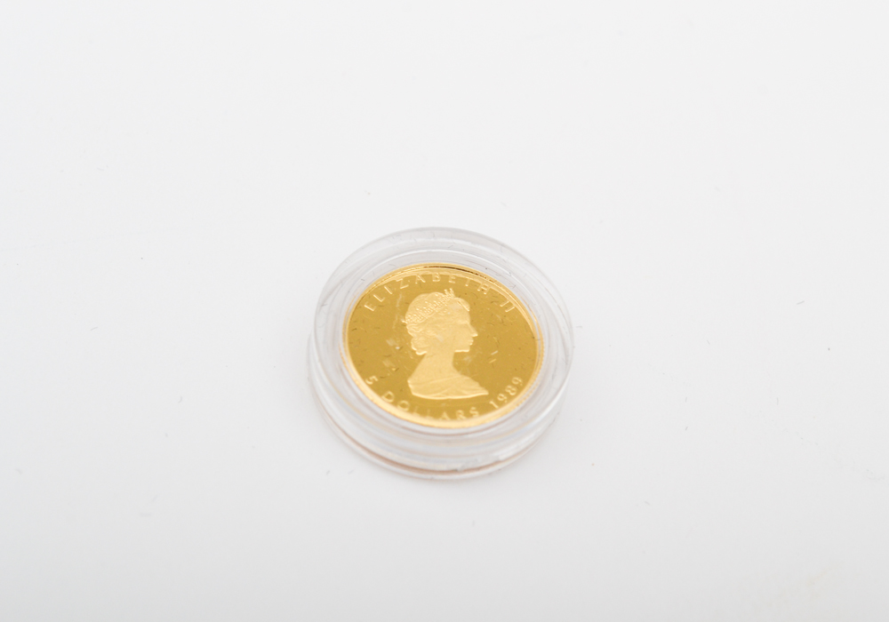 1989 Royal Canadian Mint "Commemorative Maple Leaf Issue" Proof Set