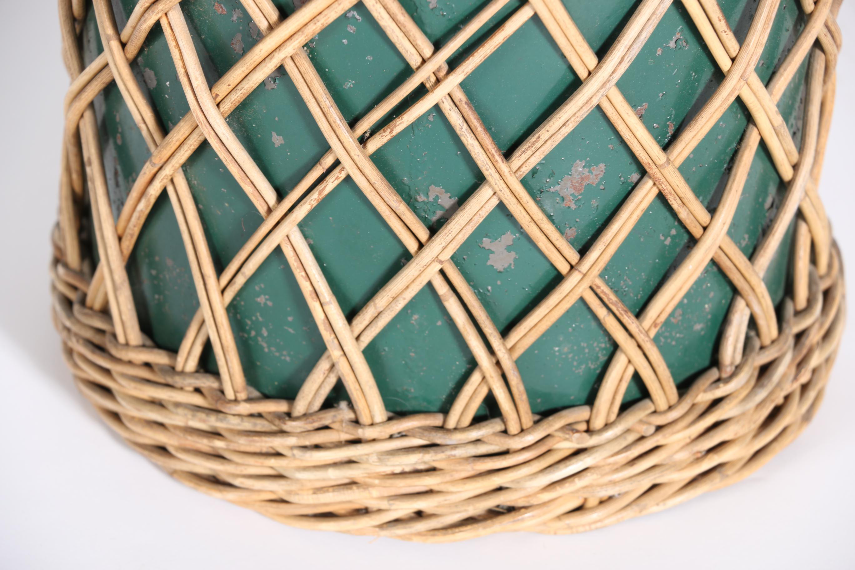 Vintage Wicker Weave Umbrella Stand