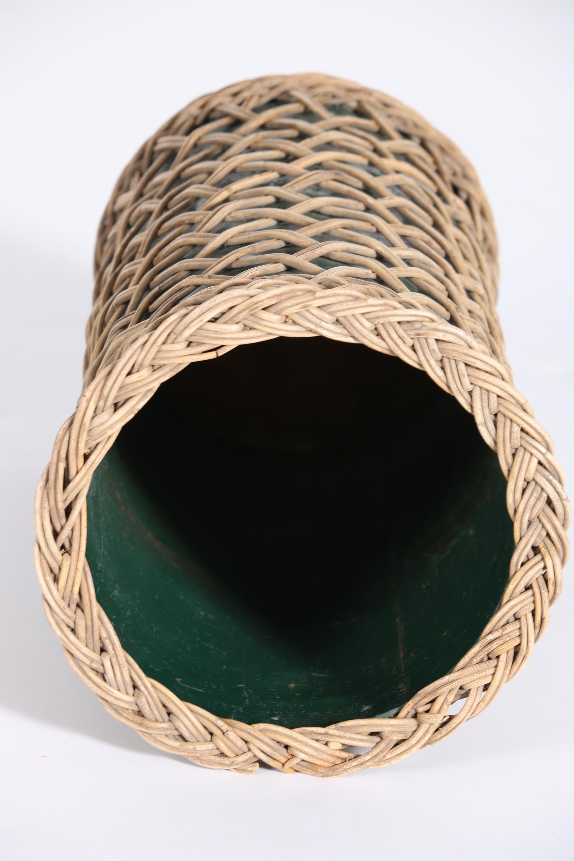 Vintage Wicker Weave Umbrella Stand