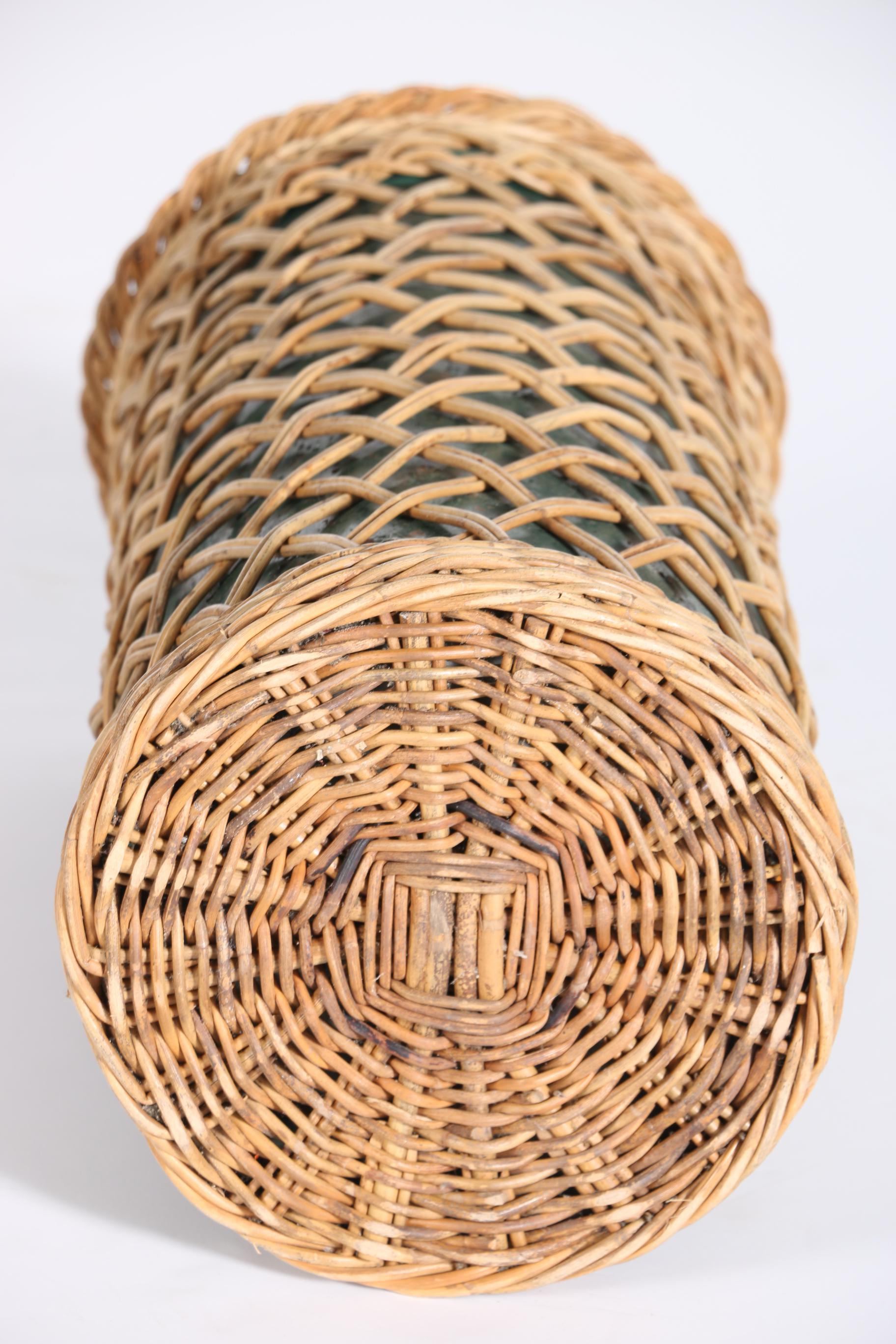Vintage Wicker Weave Umbrella Stand