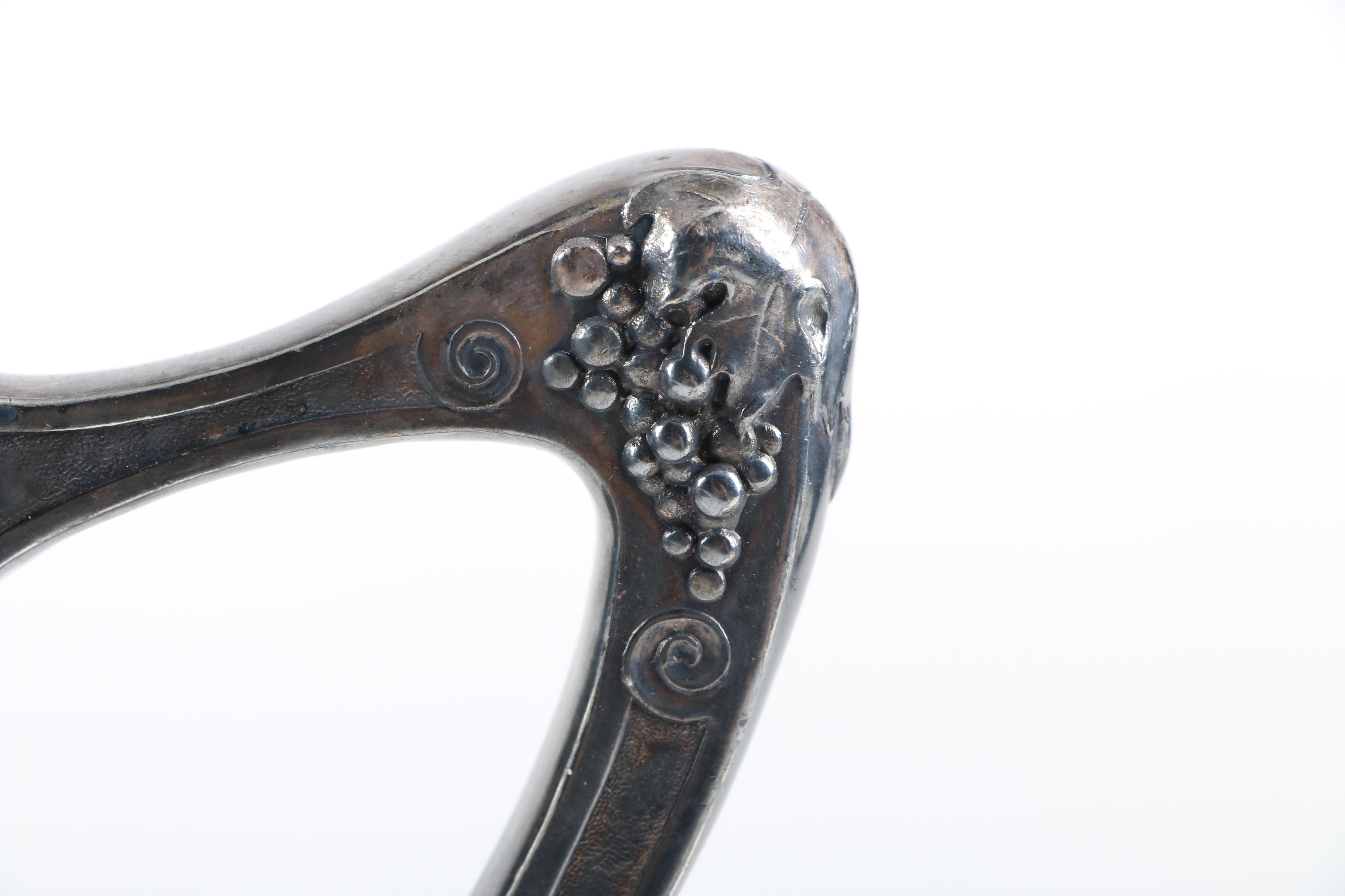 Frosted Glass and Silver Plate Pitcher