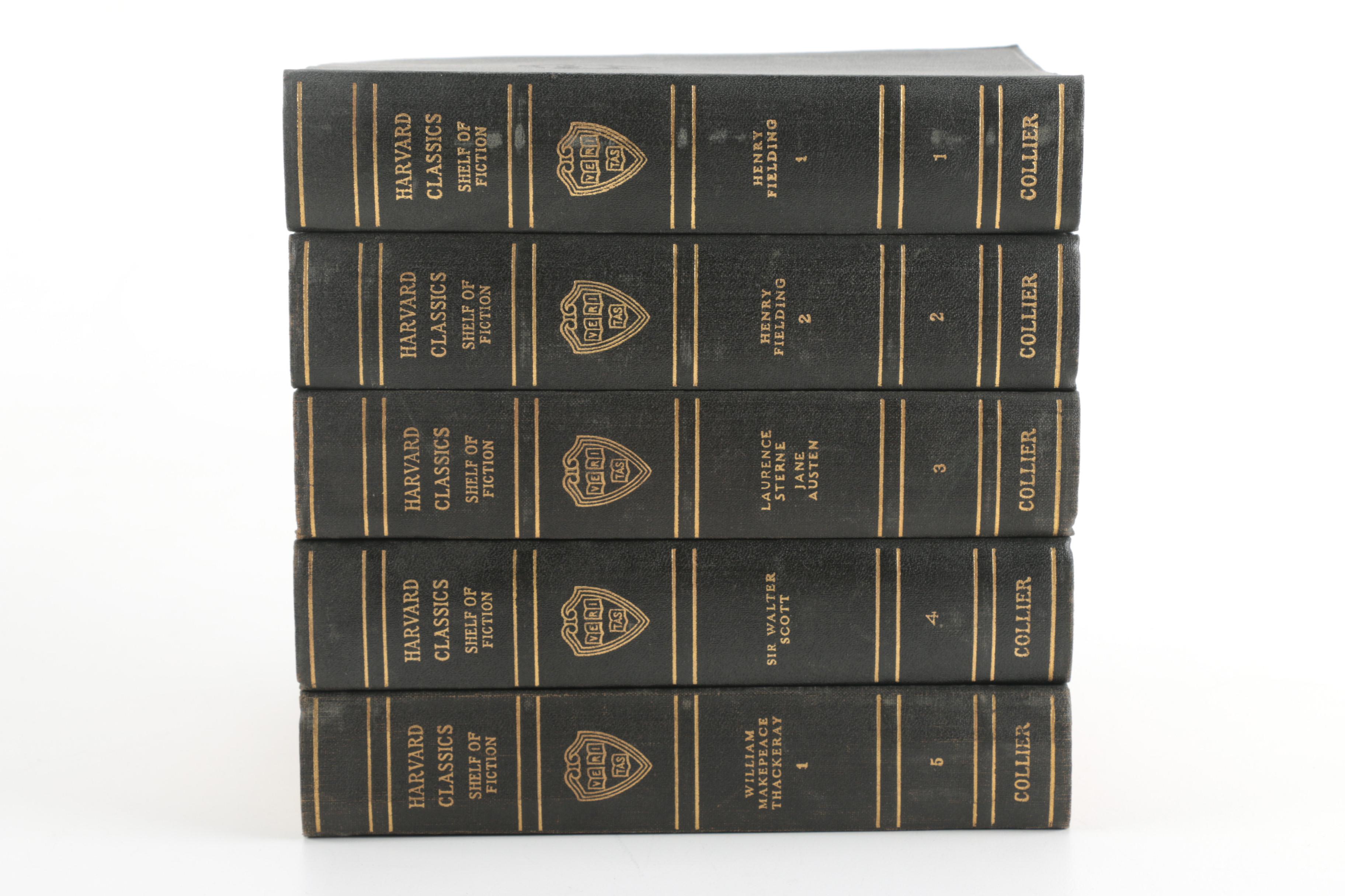 20 Volume Set of Harvard Classics "Shelf of Fiction"