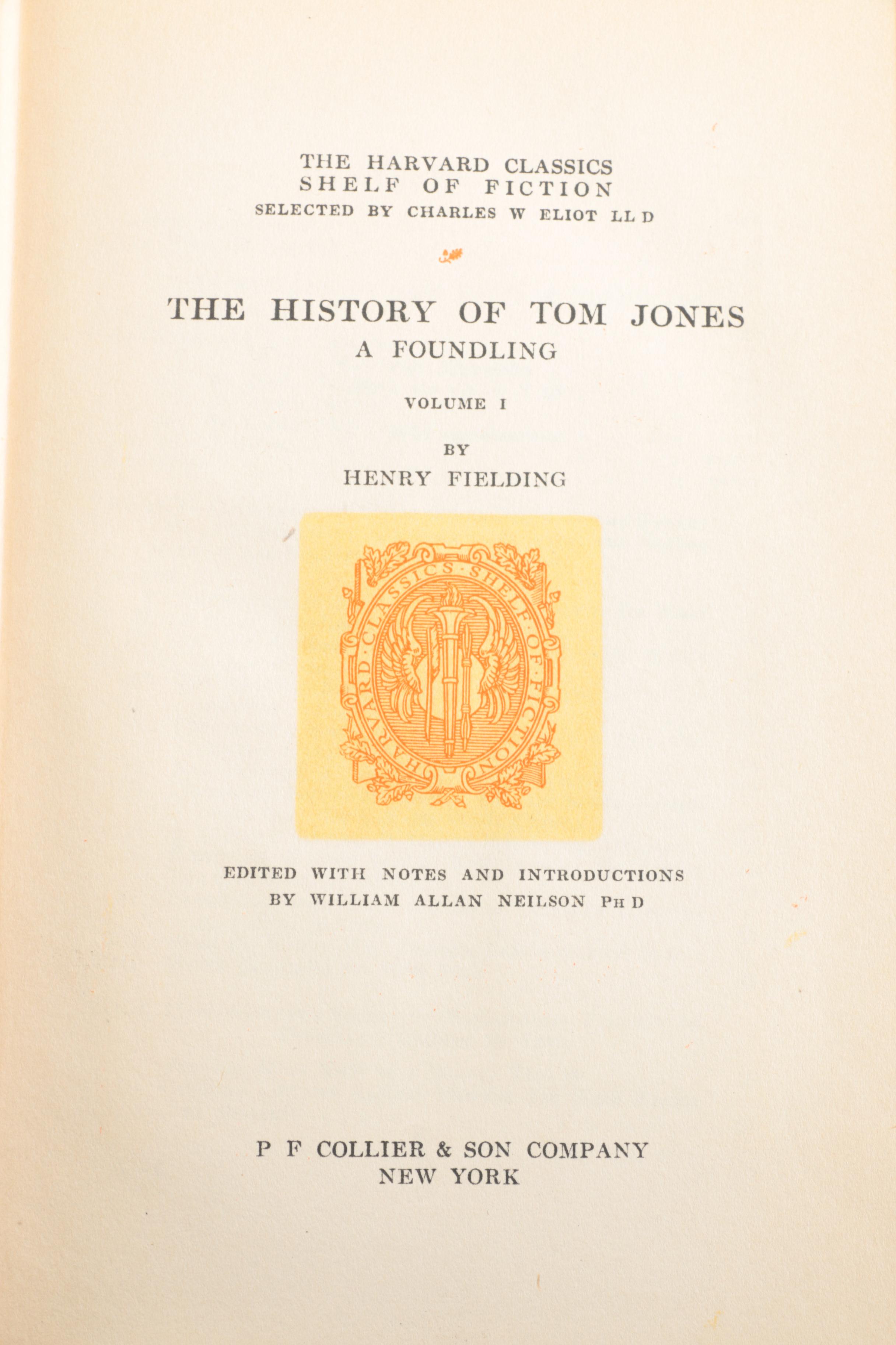20 Volume Set of Harvard Classics "Shelf of Fiction"