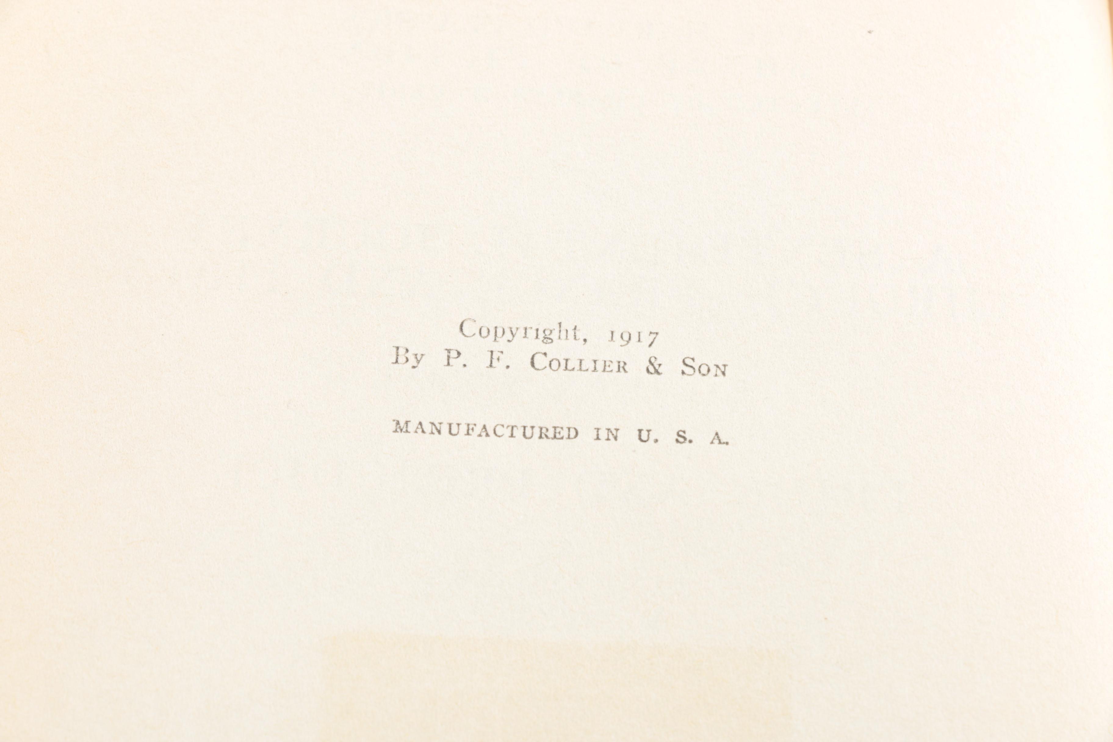 20 Volume Set of Harvard Classics "Shelf of Fiction"