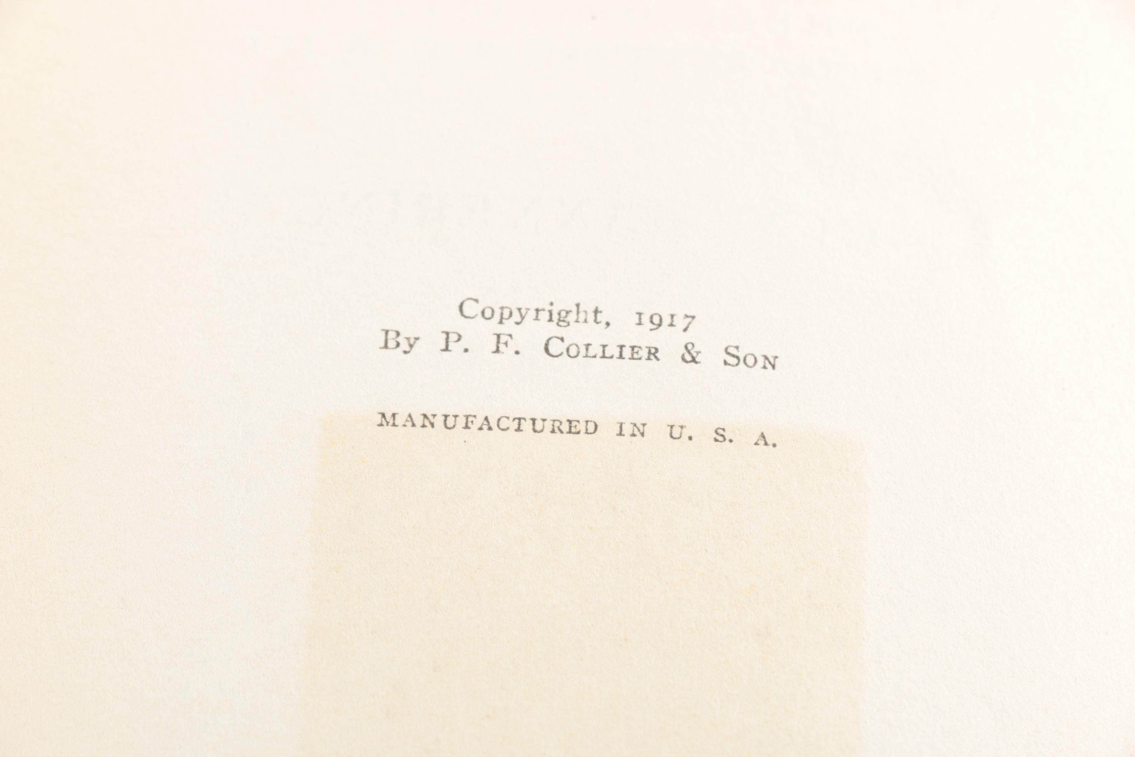 20 Volume Set of Harvard Classics "Shelf of Fiction"