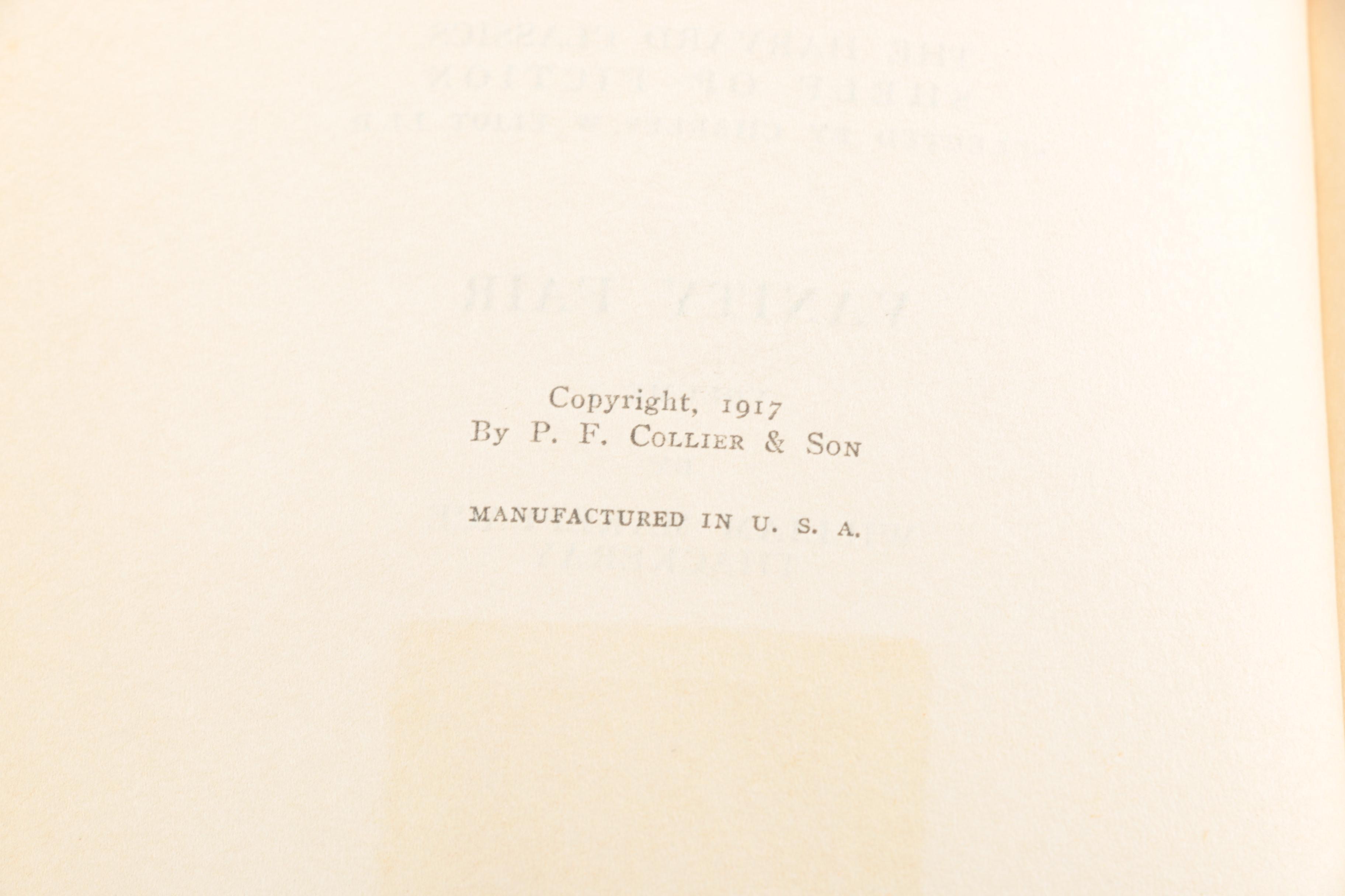 20 Volume Set of Harvard Classics "Shelf of Fiction"