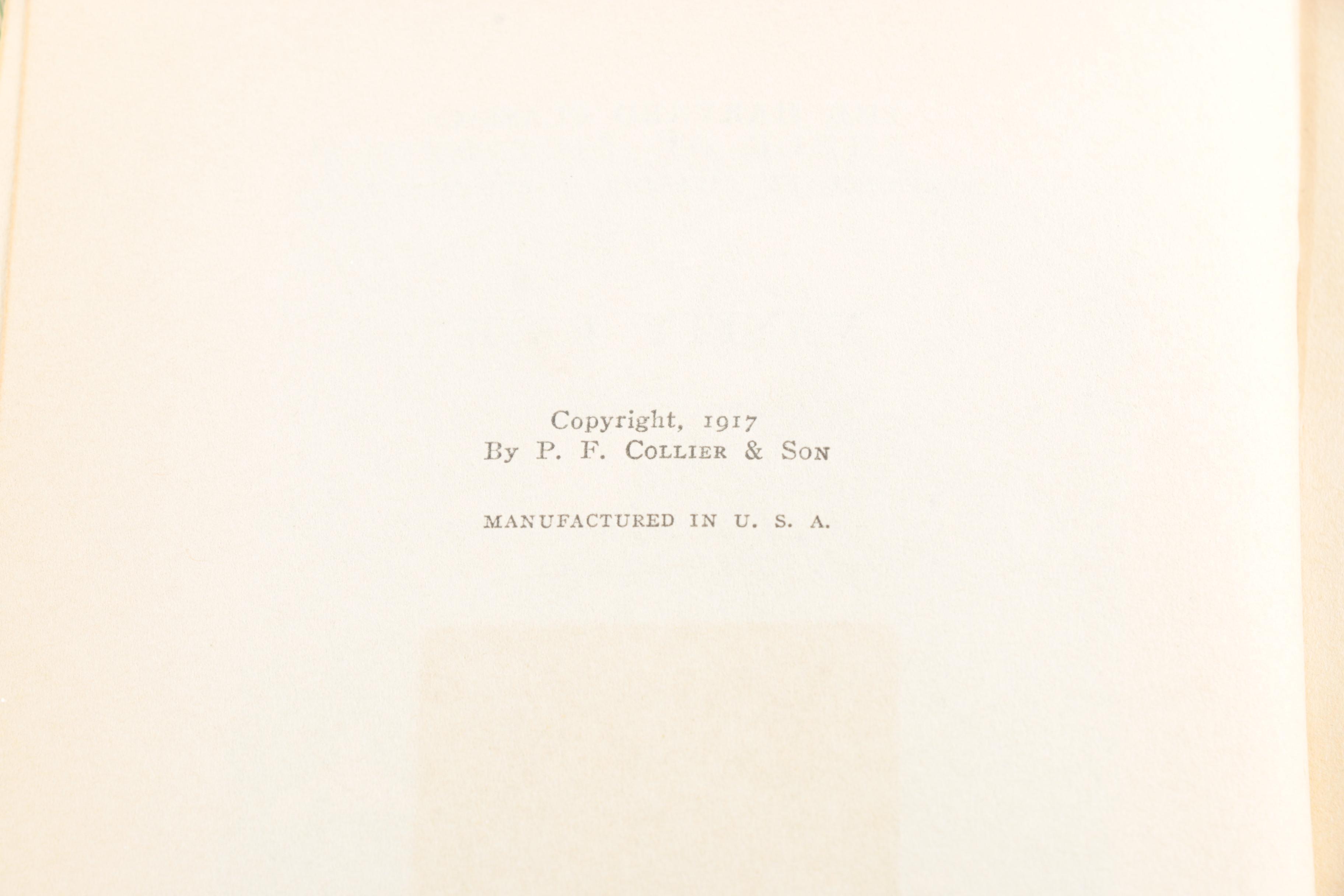 20 Volume Set of Harvard Classics "Shelf of Fiction"