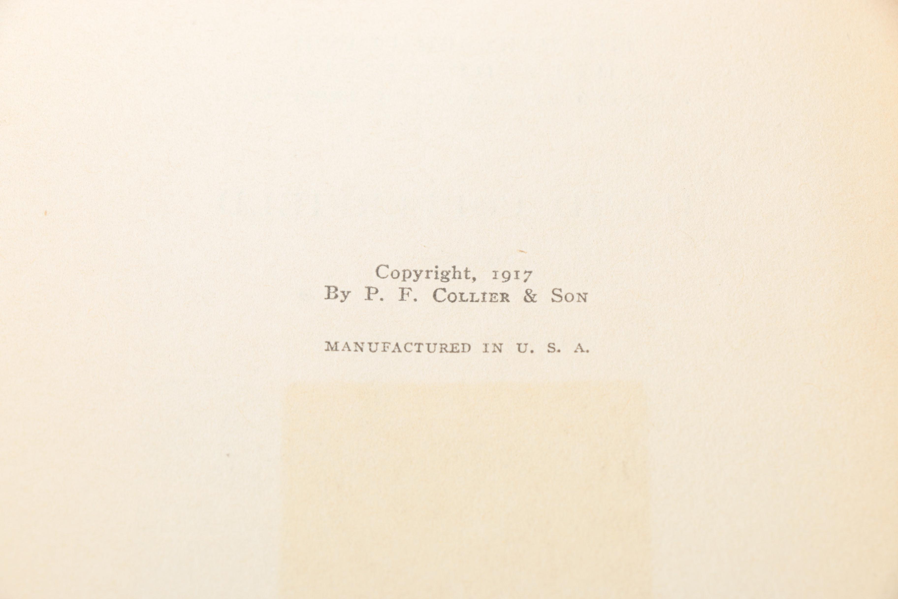 20 Volume Set of Harvard Classics "Shelf of Fiction"