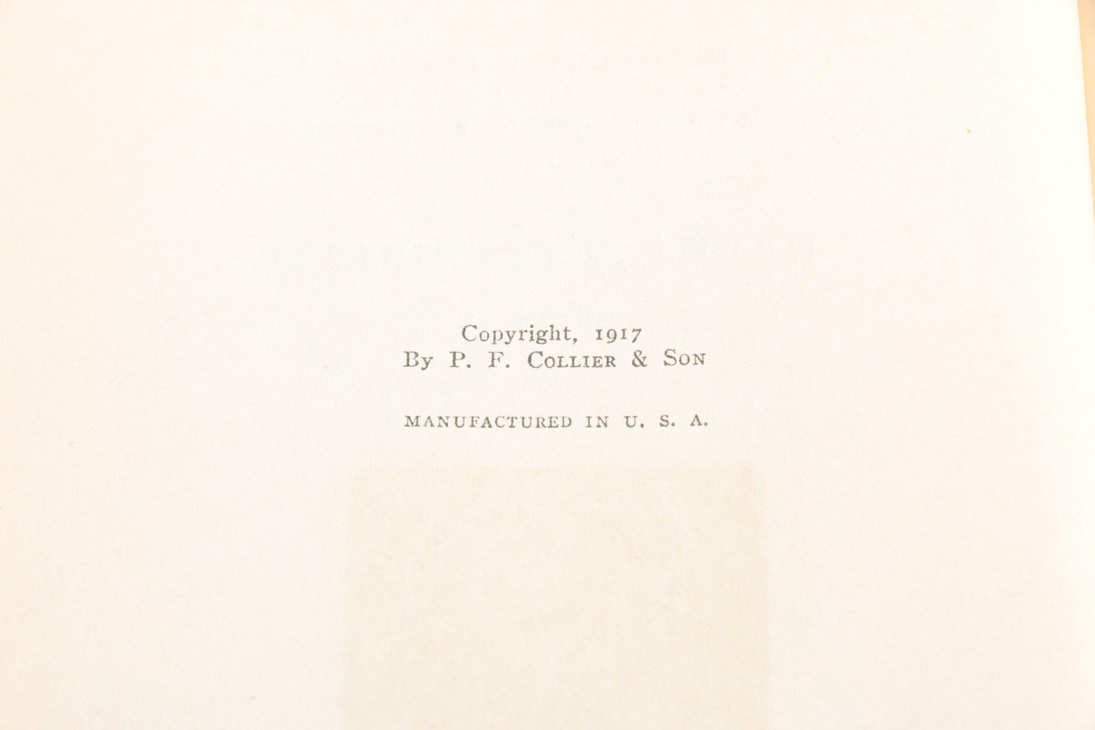 20 Volume Set of Harvard Classics "Shelf of Fiction"