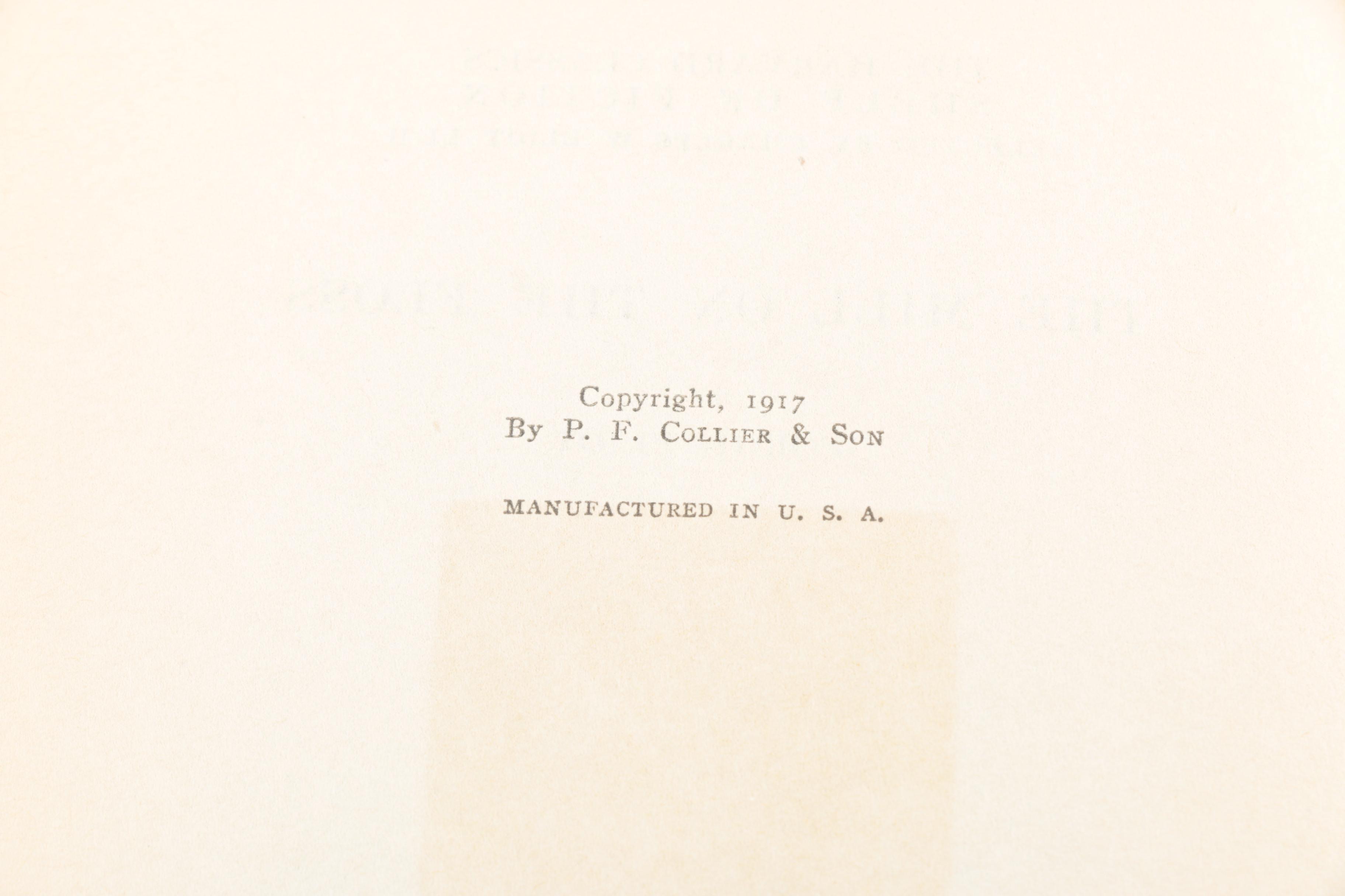 20 Volume Set of Harvard Classics "Shelf of Fiction"