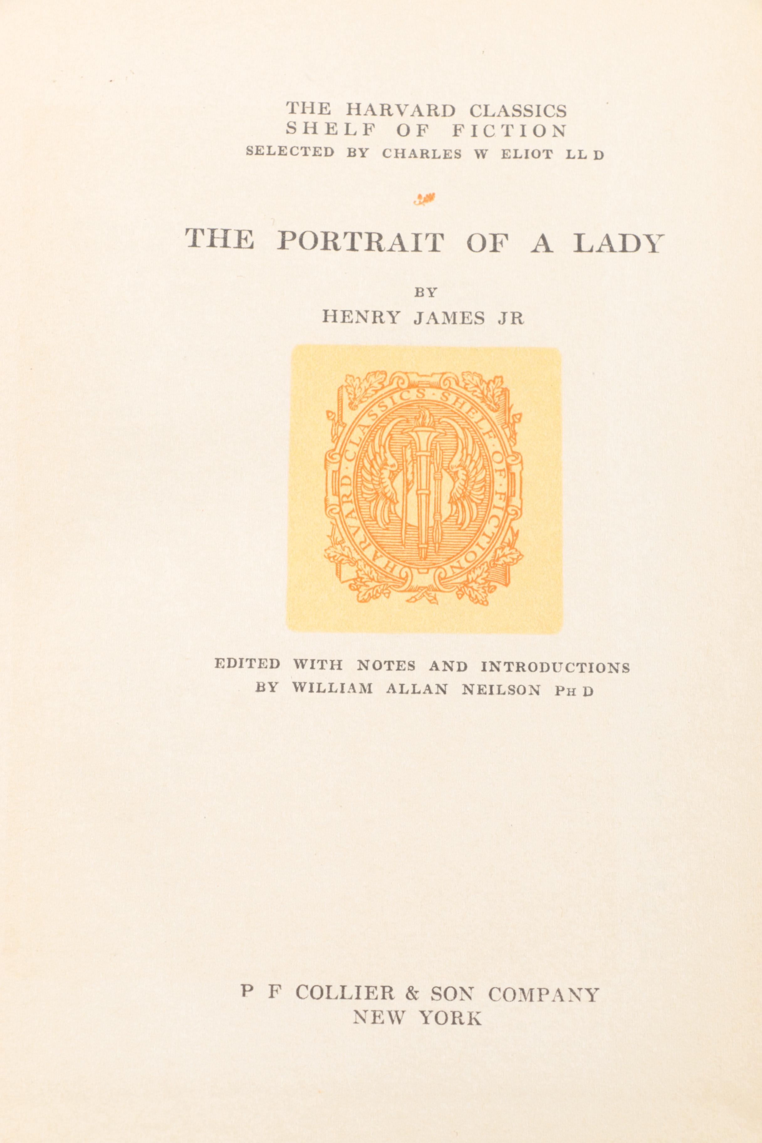 20 Volume Set of Harvard Classics "Shelf of Fiction"