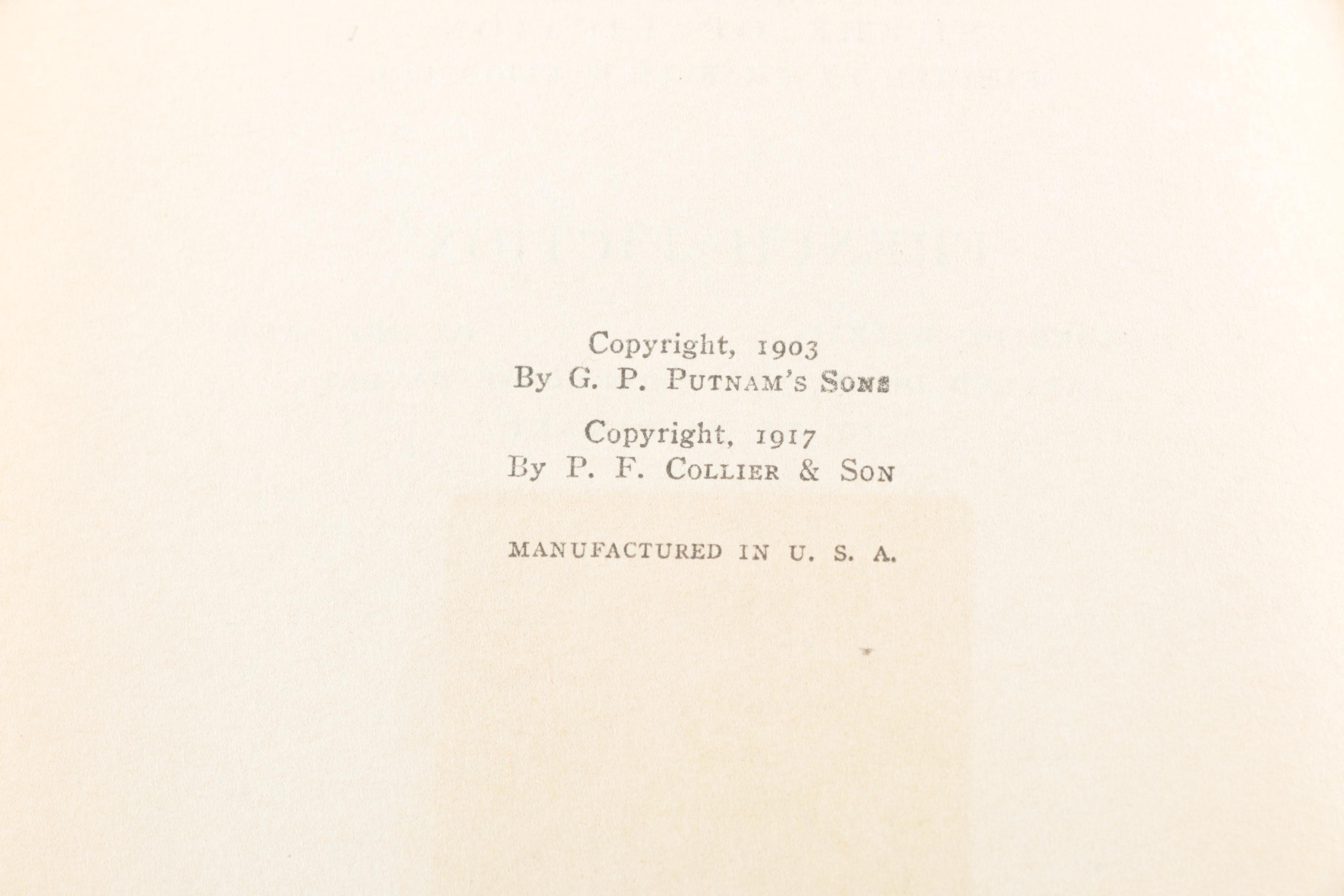 20 Volume Set of Harvard Classics "Shelf of Fiction"