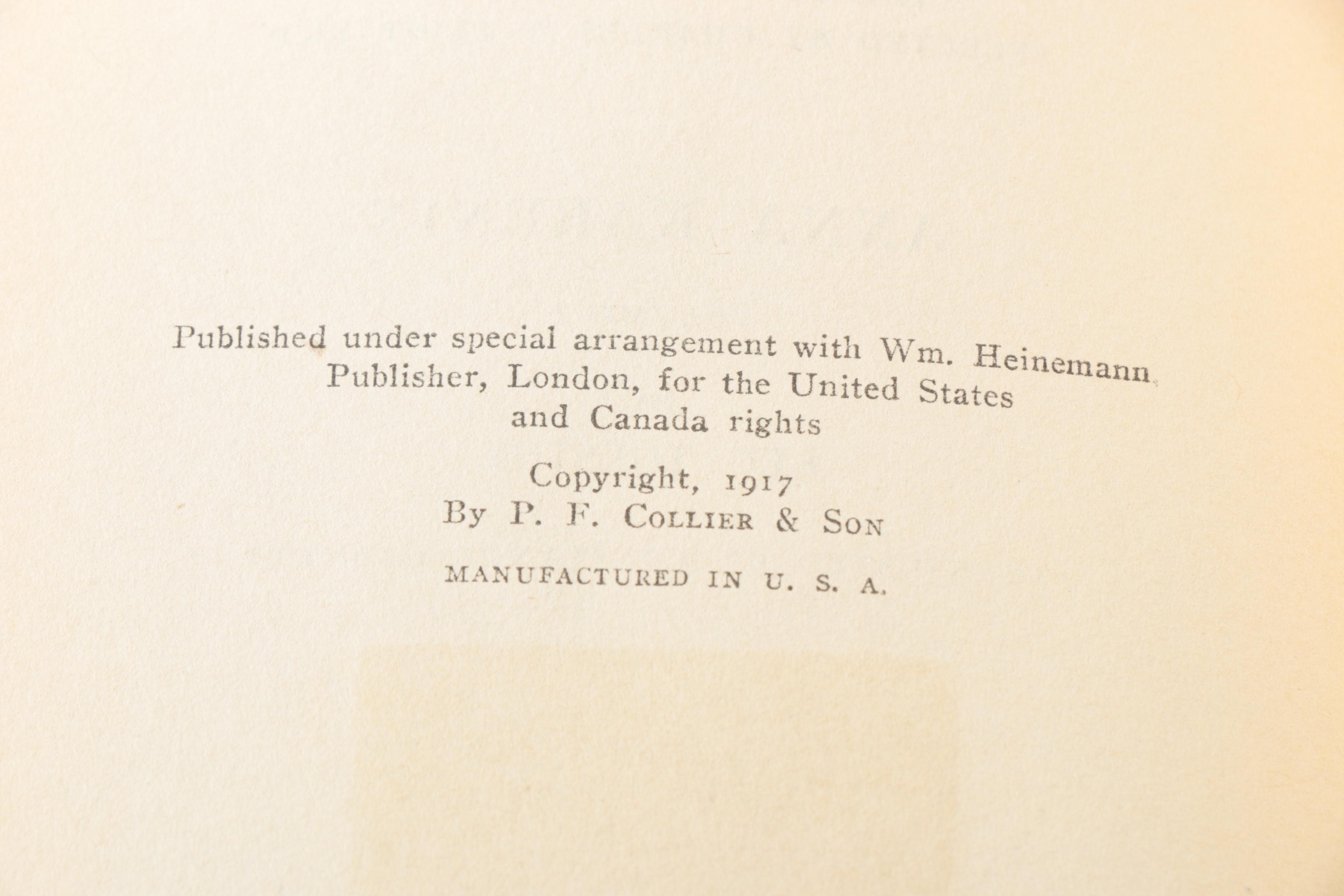 20 Volume Set of Harvard Classics "Shelf of Fiction"