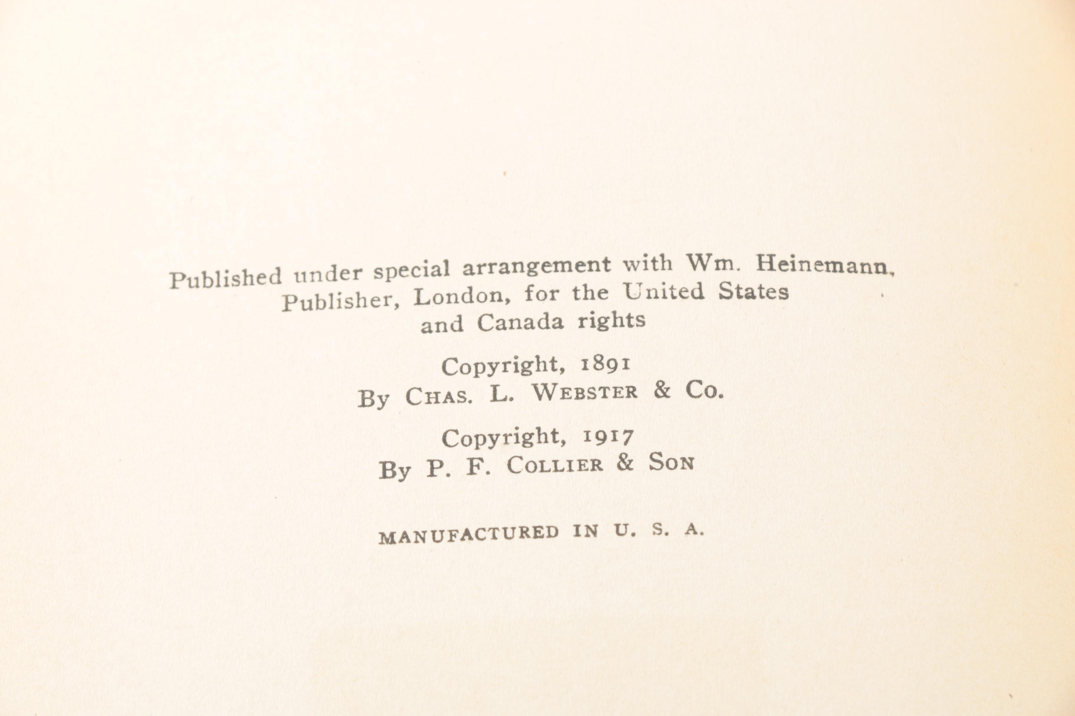 20 Volume Set of Harvard Classics "Shelf of Fiction"
