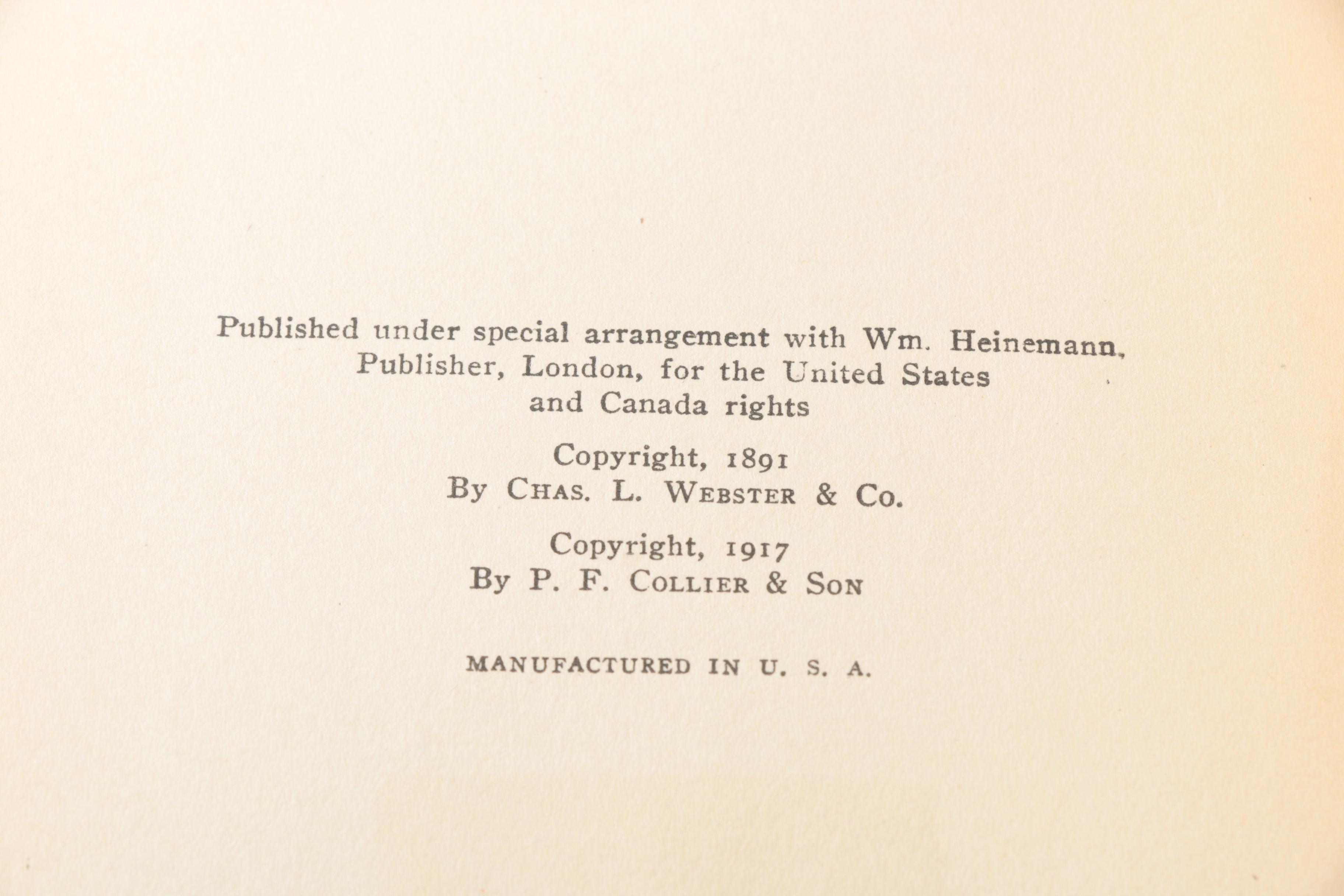 20 Volume Set of Harvard Classics "Shelf of Fiction"