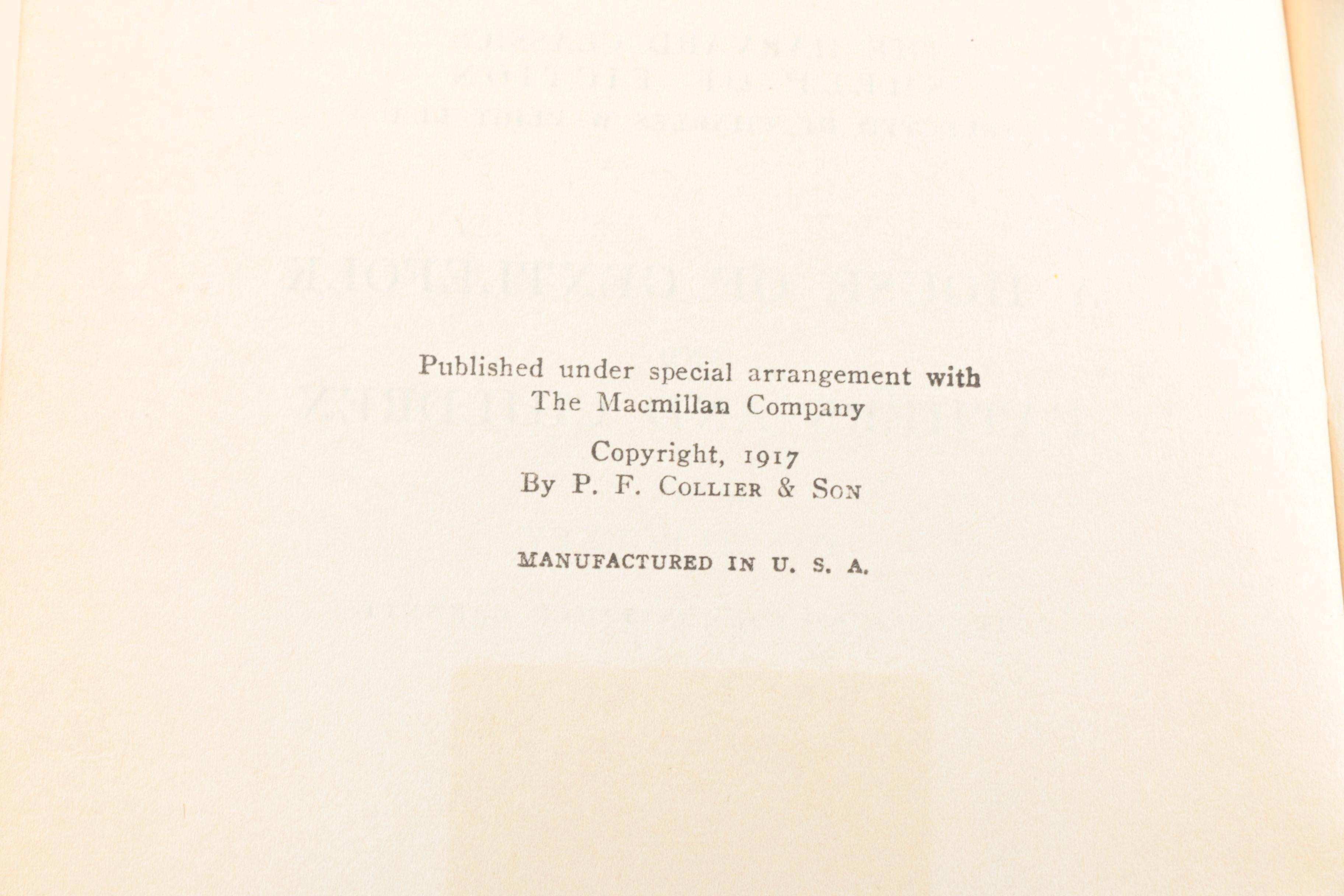 20 Volume Set of Harvard Classics "Shelf of Fiction"