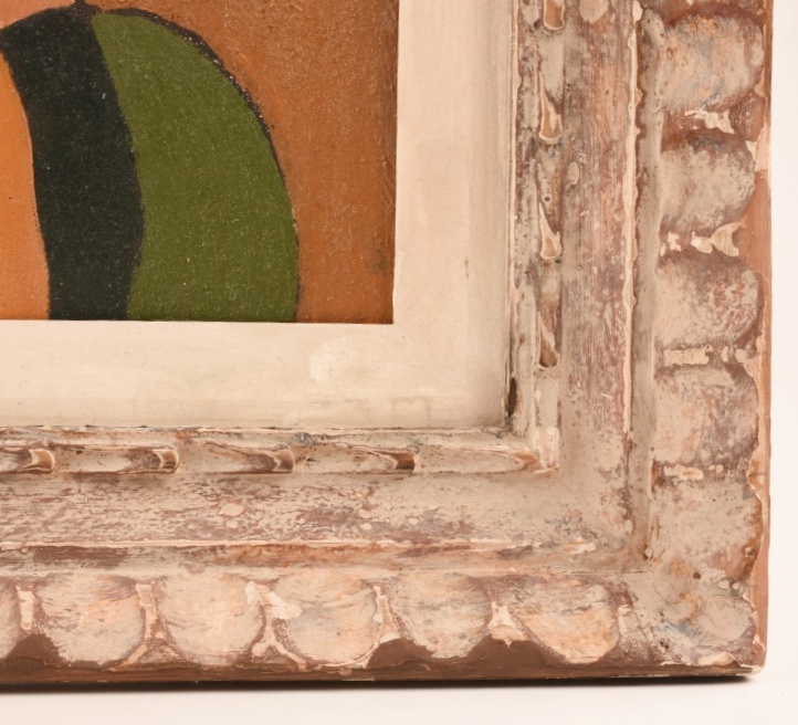 Edger Yaeger Absract Painting in Oil on Canvas, Dated 1962