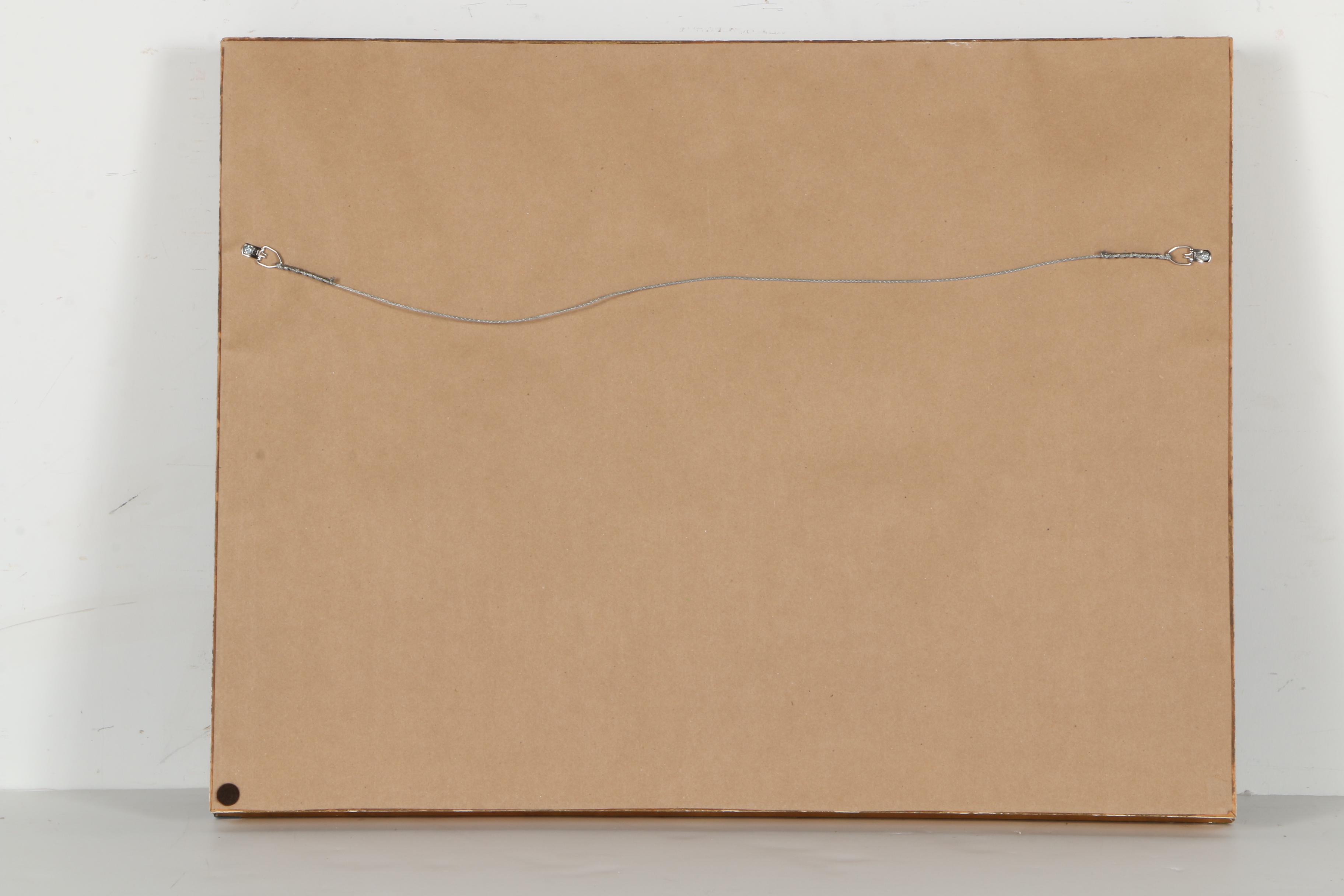 Wright Massey Watercolor on Paper "Boathouse With Ship"