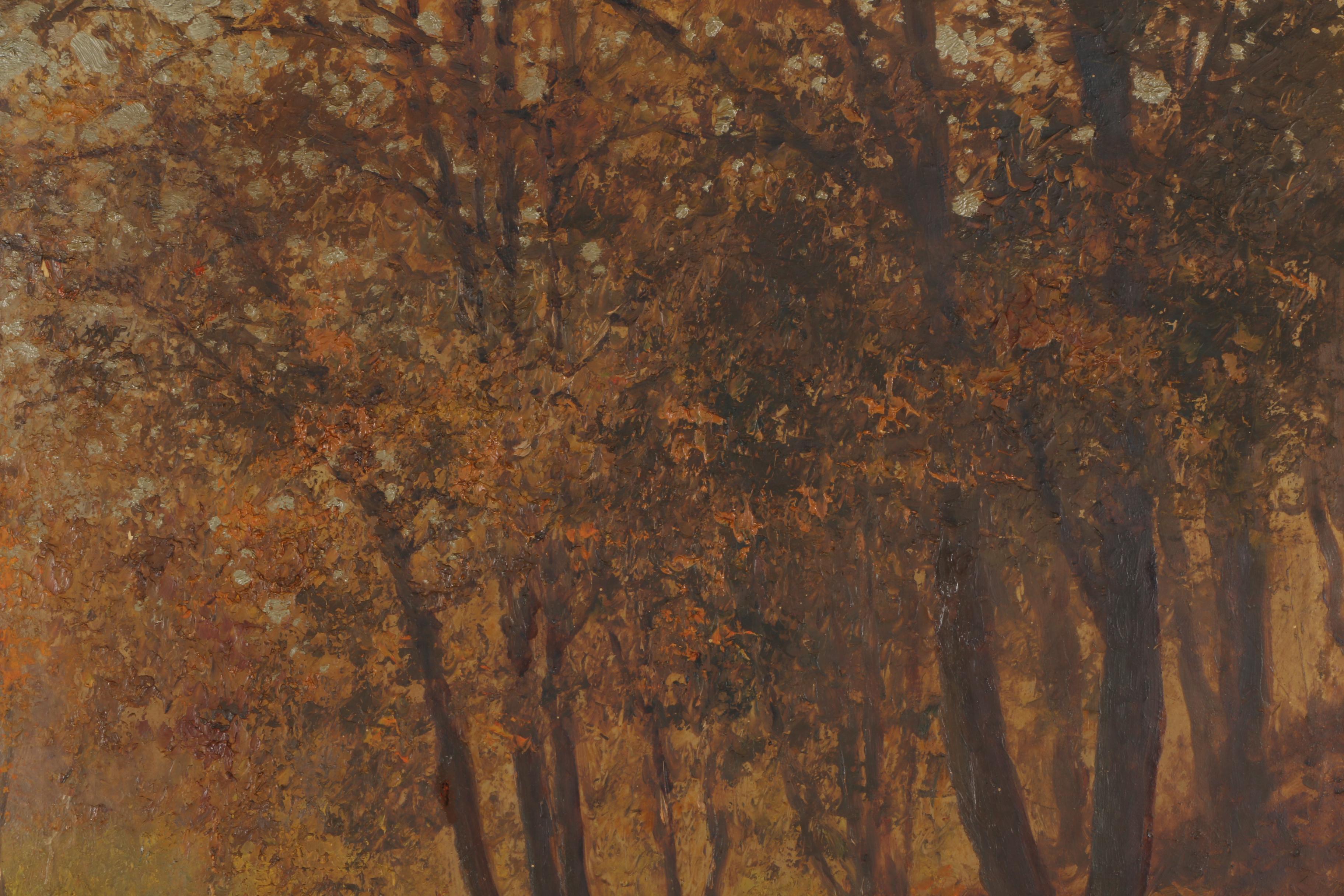 László Neogrády 1931 Oil on Canvas "A Quiet Stream"