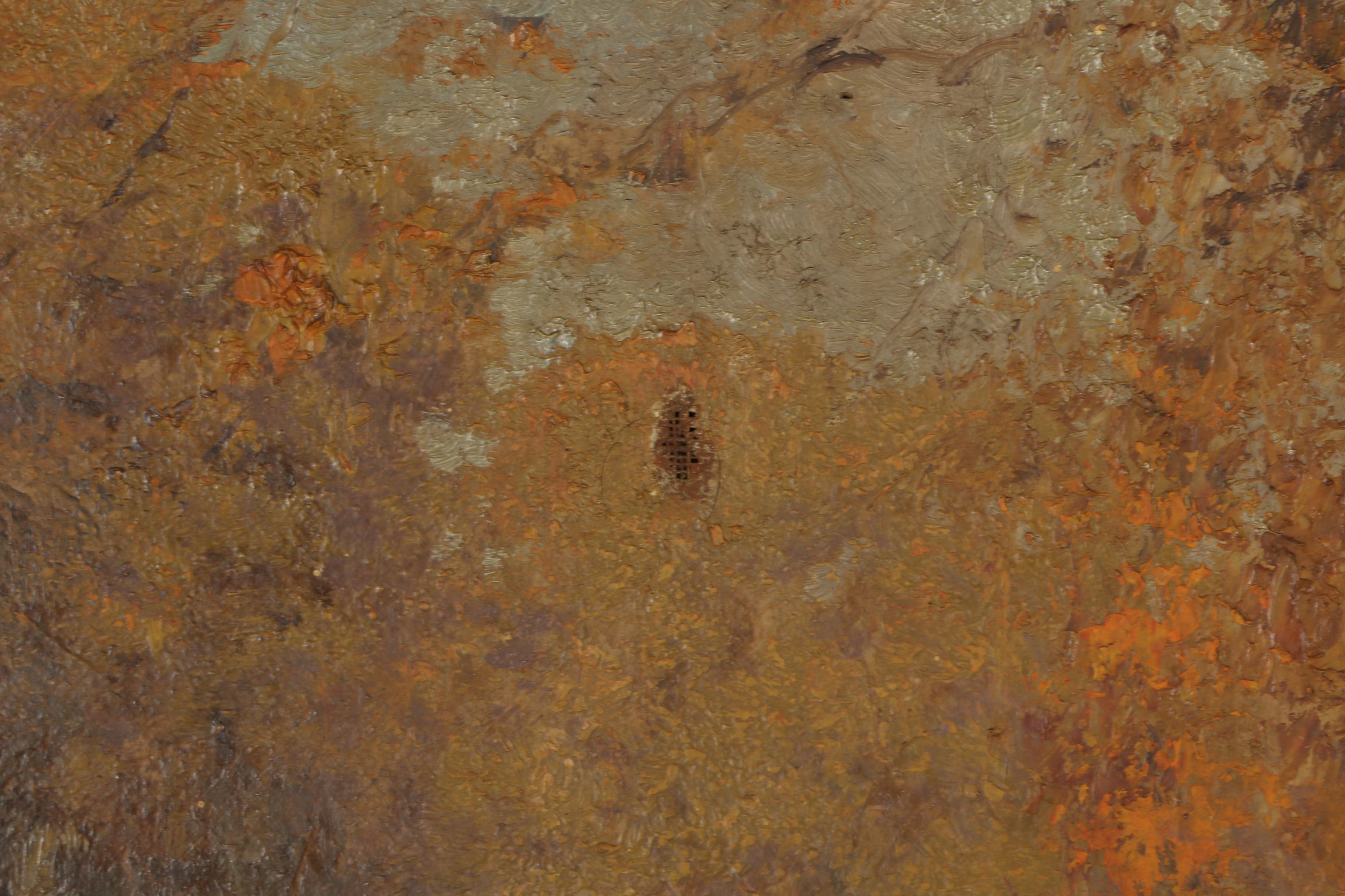 László Neogrády 1931 Oil on Canvas "A Quiet Stream"