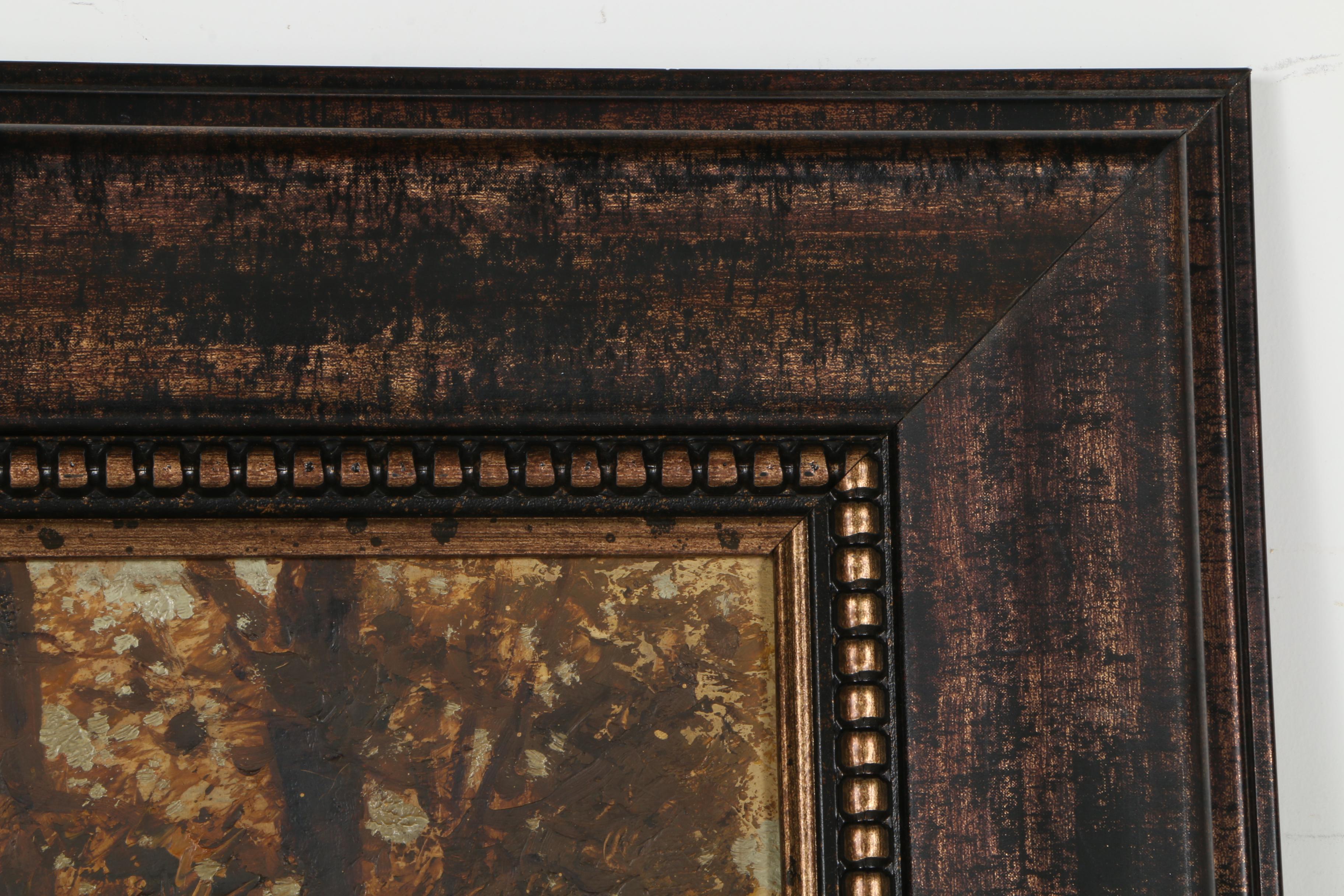 László Neogrády 1931 Oil on Canvas "A Quiet Stream"