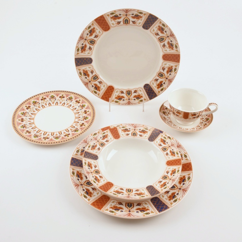 Large Set of Queen's "Imari" China