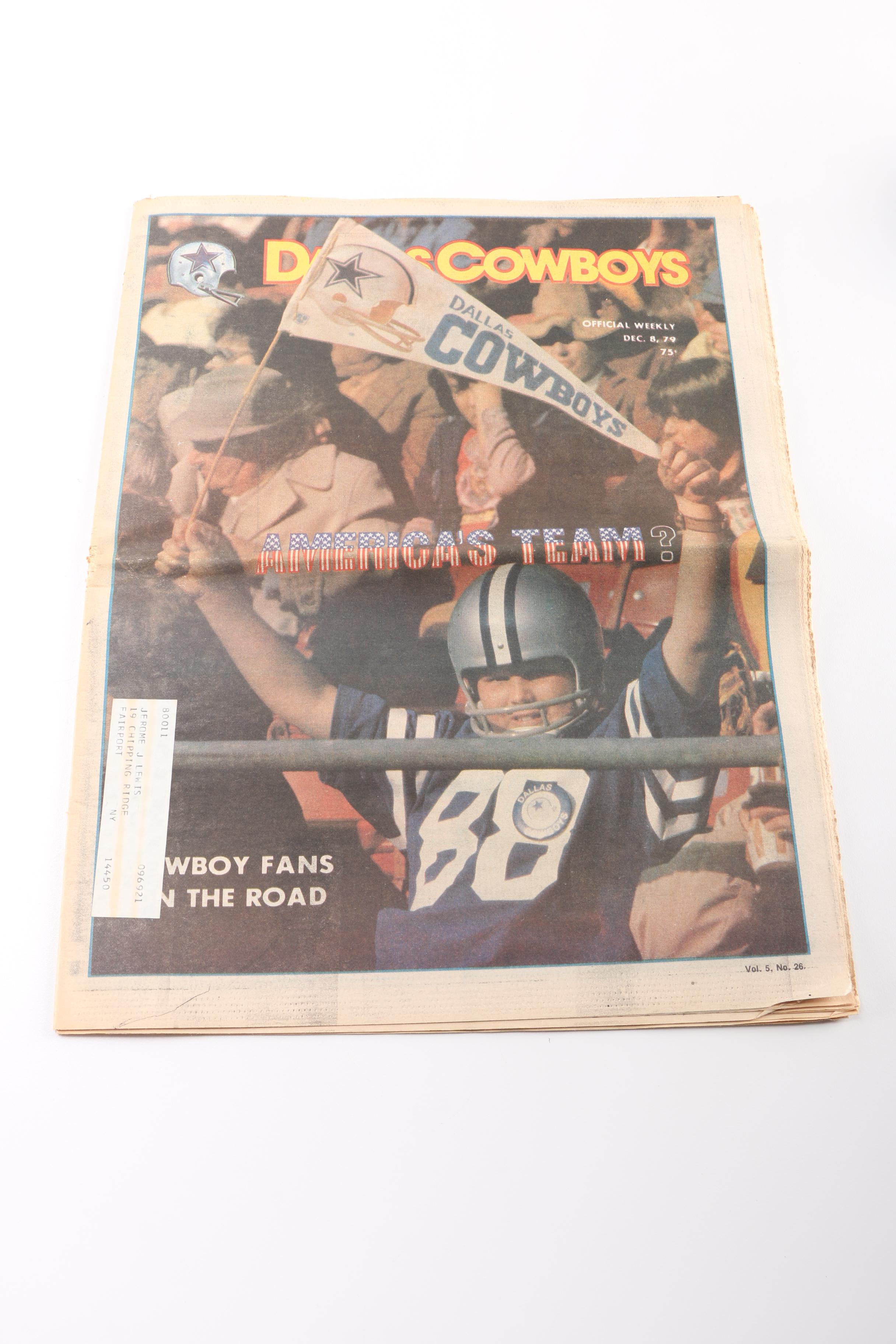 Collection of "Dallas Cowboys" Newspapers