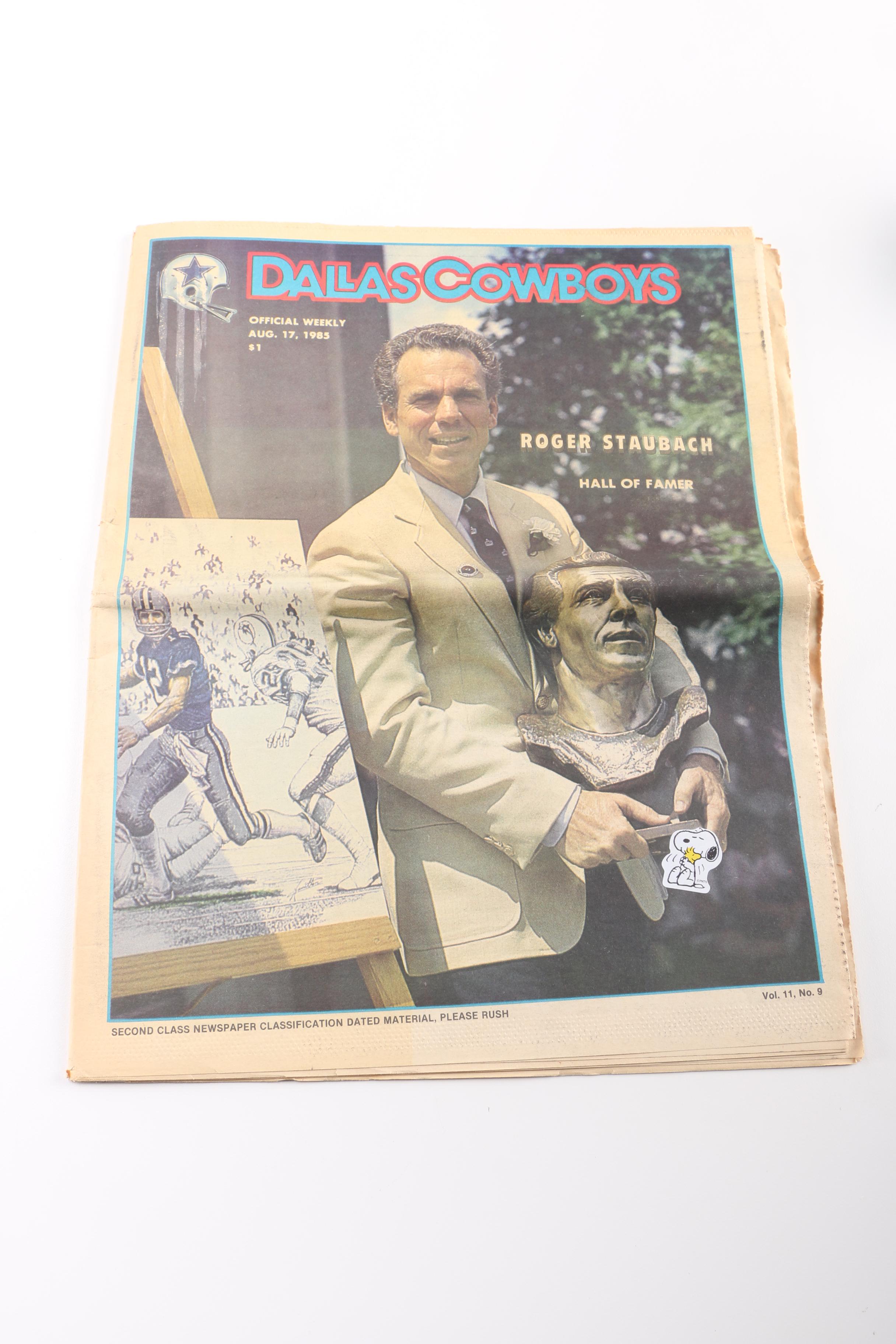 Collection of "Dallas Cowboys" Newspapers