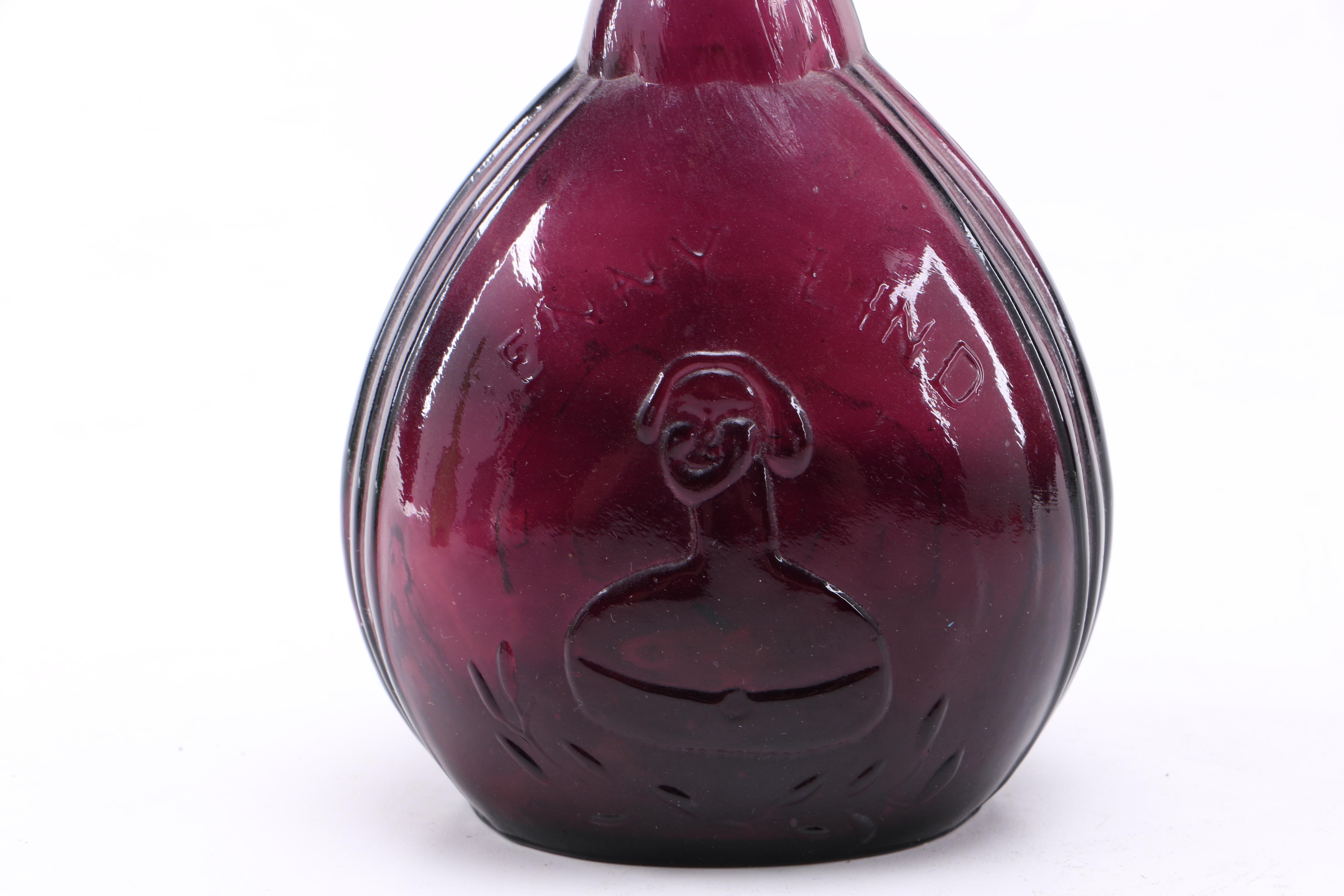 Vintage Jenny Lind Fislerville Glass Works and Empire Glassworks Flasks