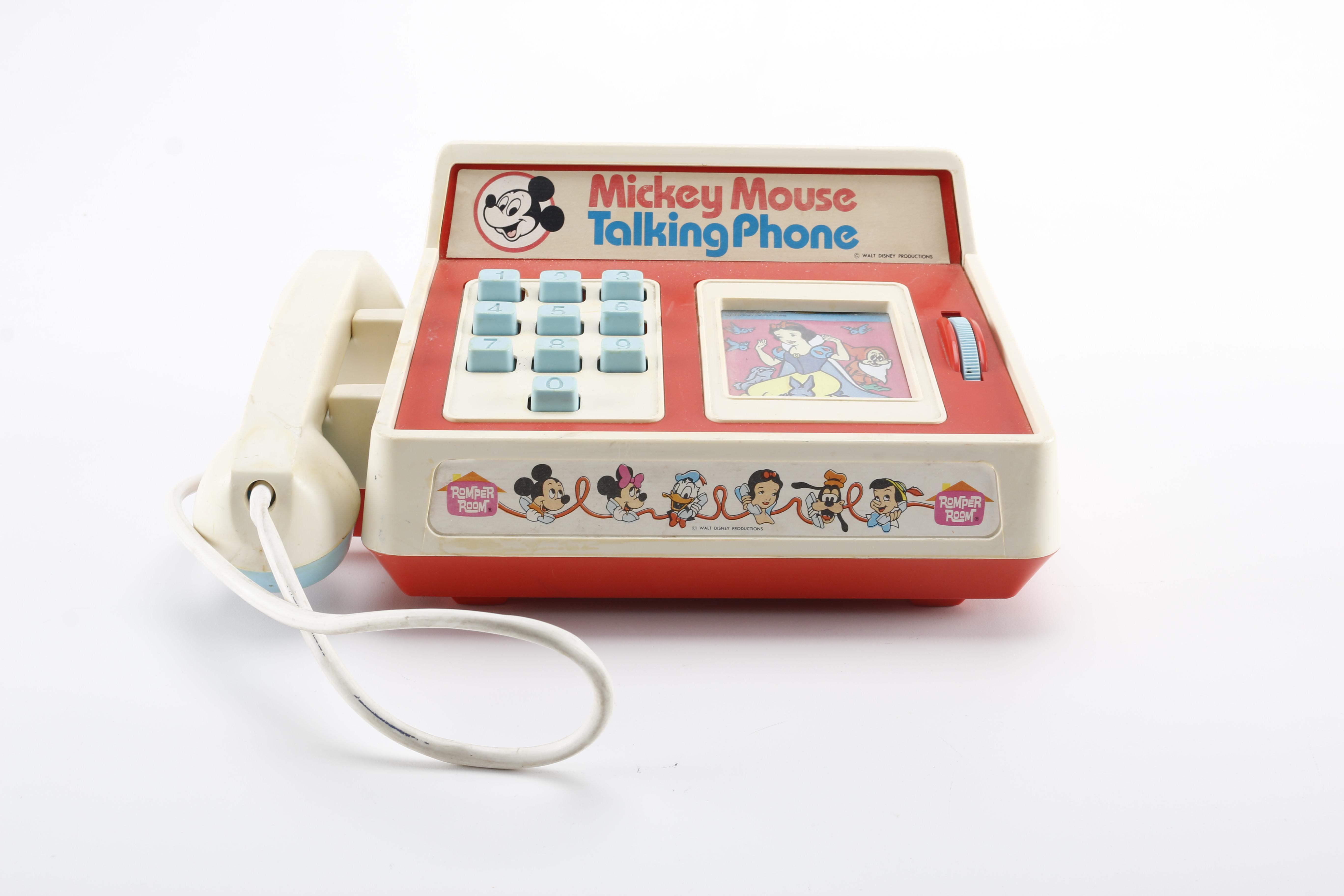 Mickey Mouse Talking Phone and Other Disney Items