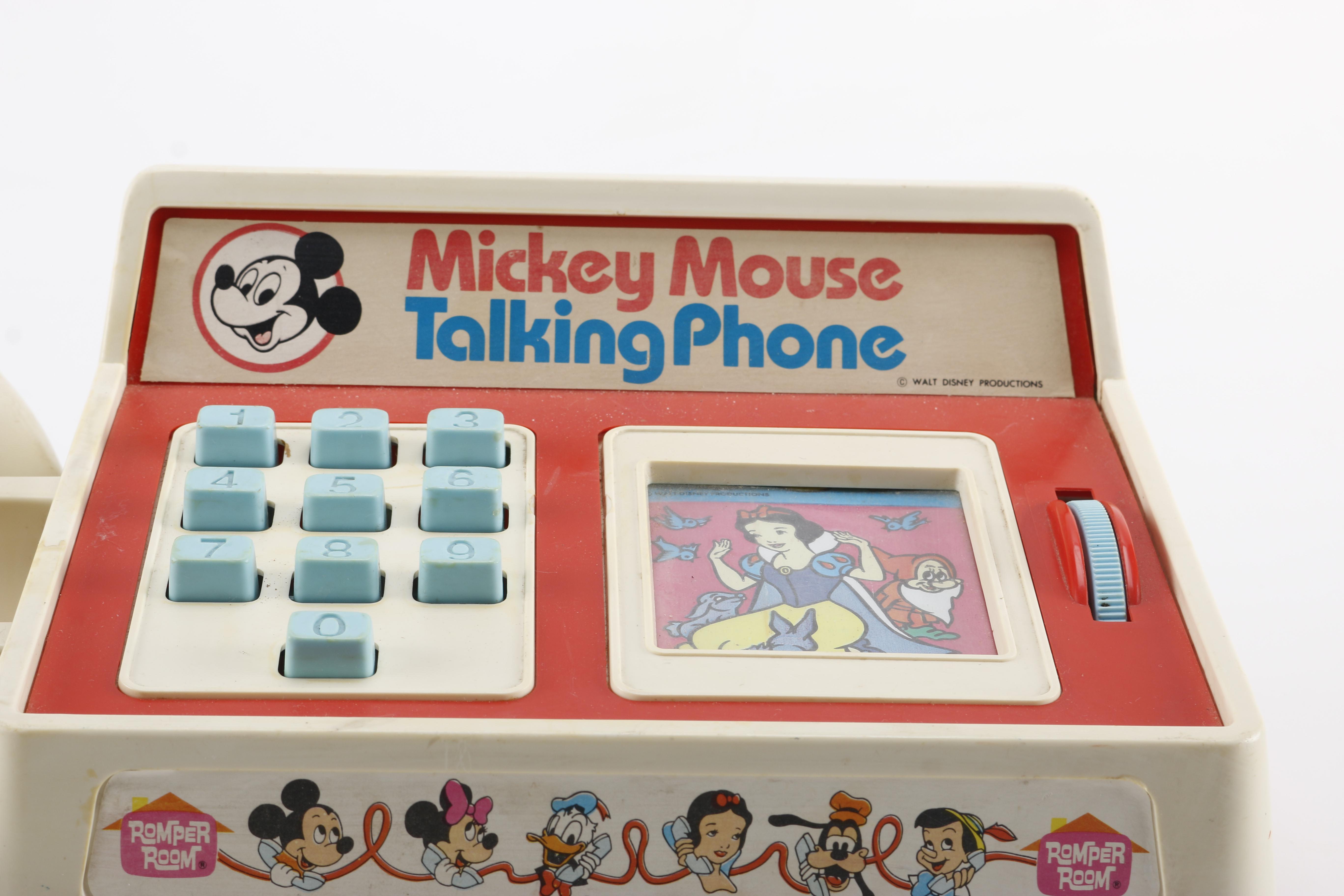 Mickey Mouse Talking Phone and Other Disney Items