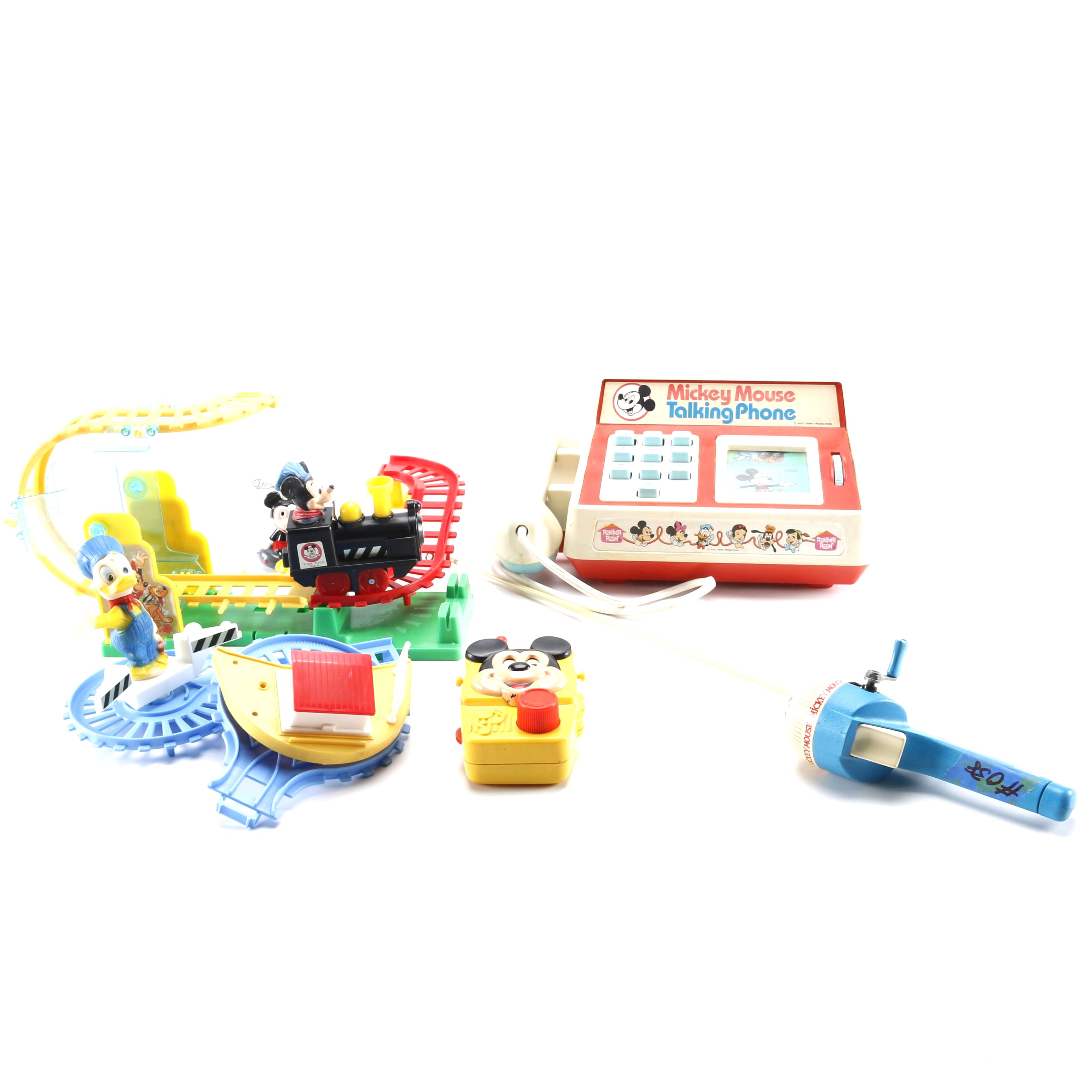 Mickey Mouse Talking Phone and Other Disney Items