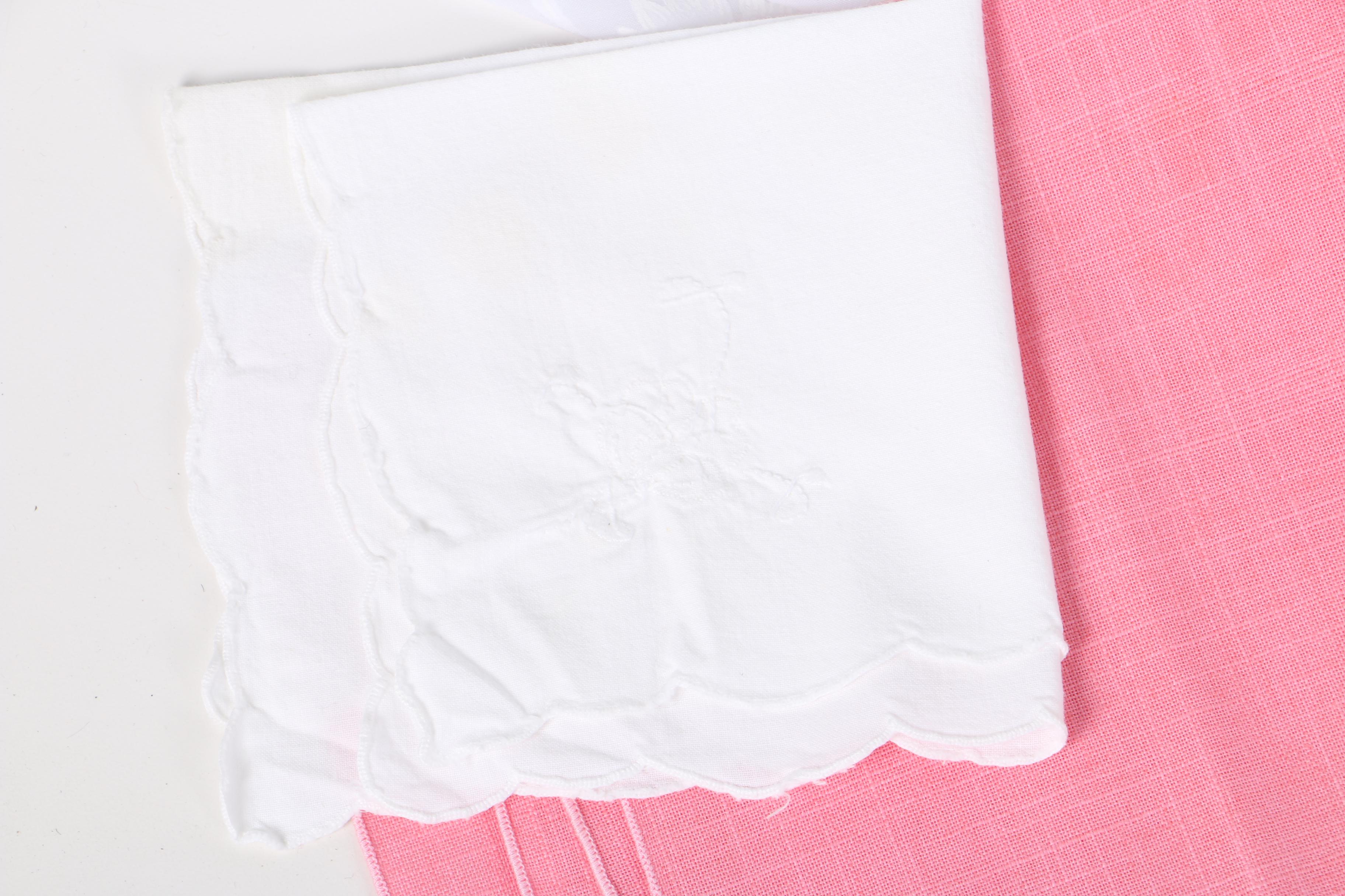 Vintage Linens Including Lace and Embroidery