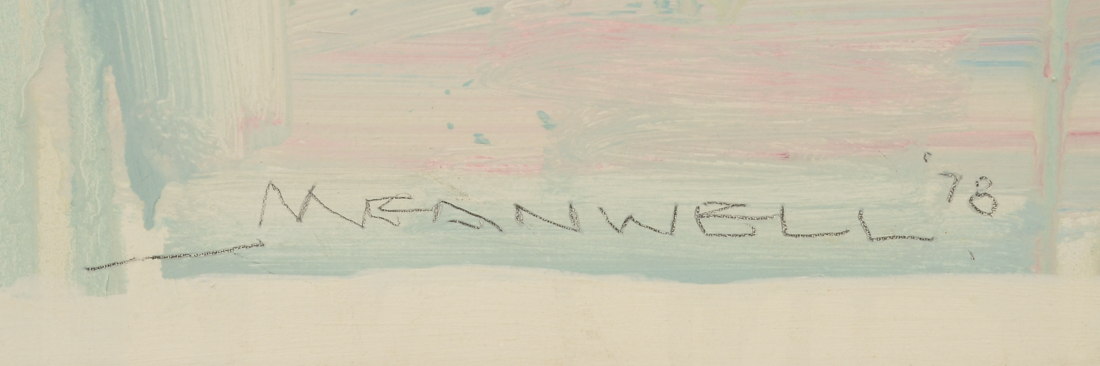 Large Jack Meanwell Original Oil Painting on Canvas