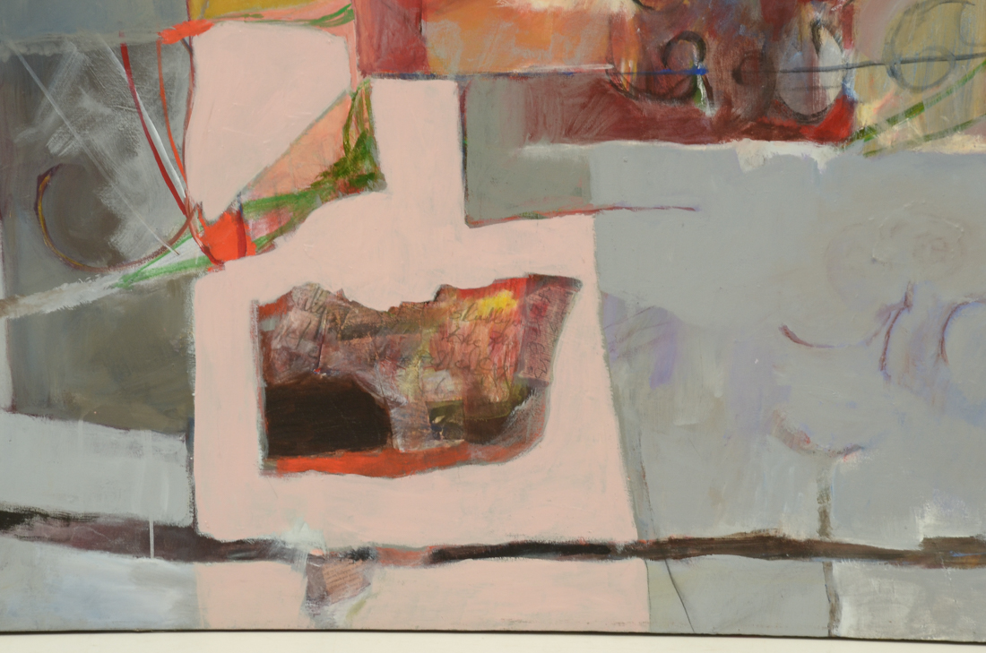 Fran Watson Original Large-Scale Acrylic on Canvas "Interior with a View"