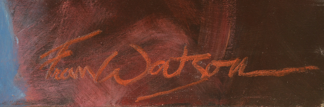 Fran Watson Acrylic on Canvas "Some Grass Lies Pink"