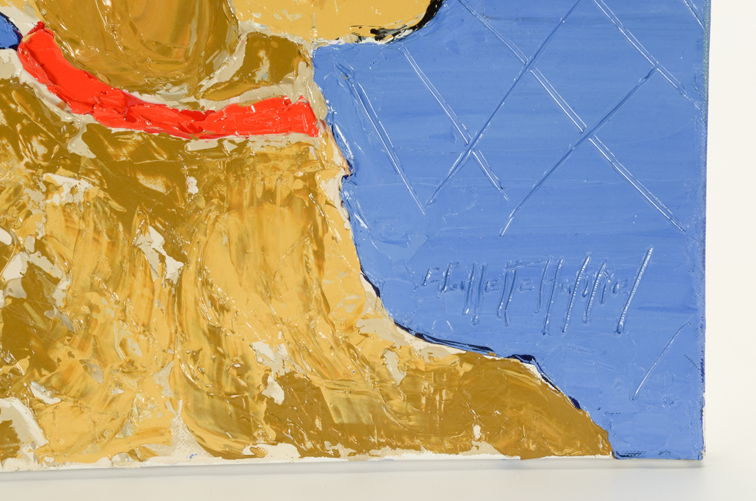 Gayle Gillette Hummel Original Acrylic Dog Portrait on Canvas