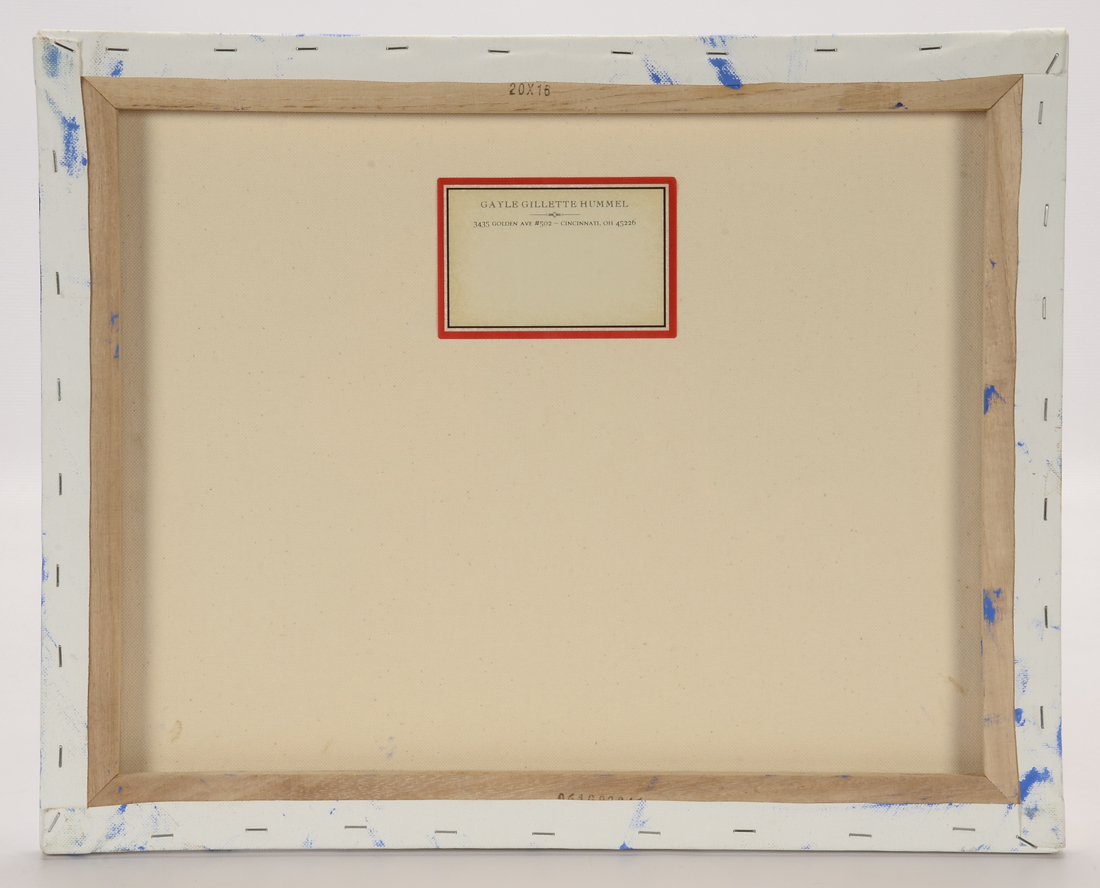 Gayle Gillette Hummel Original Acrylic Dog Portrait on Canvas