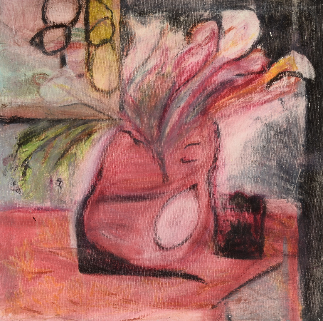 Phyllis Rinaldi Original Mixed Media on Canvas "Still Life in the Studio"